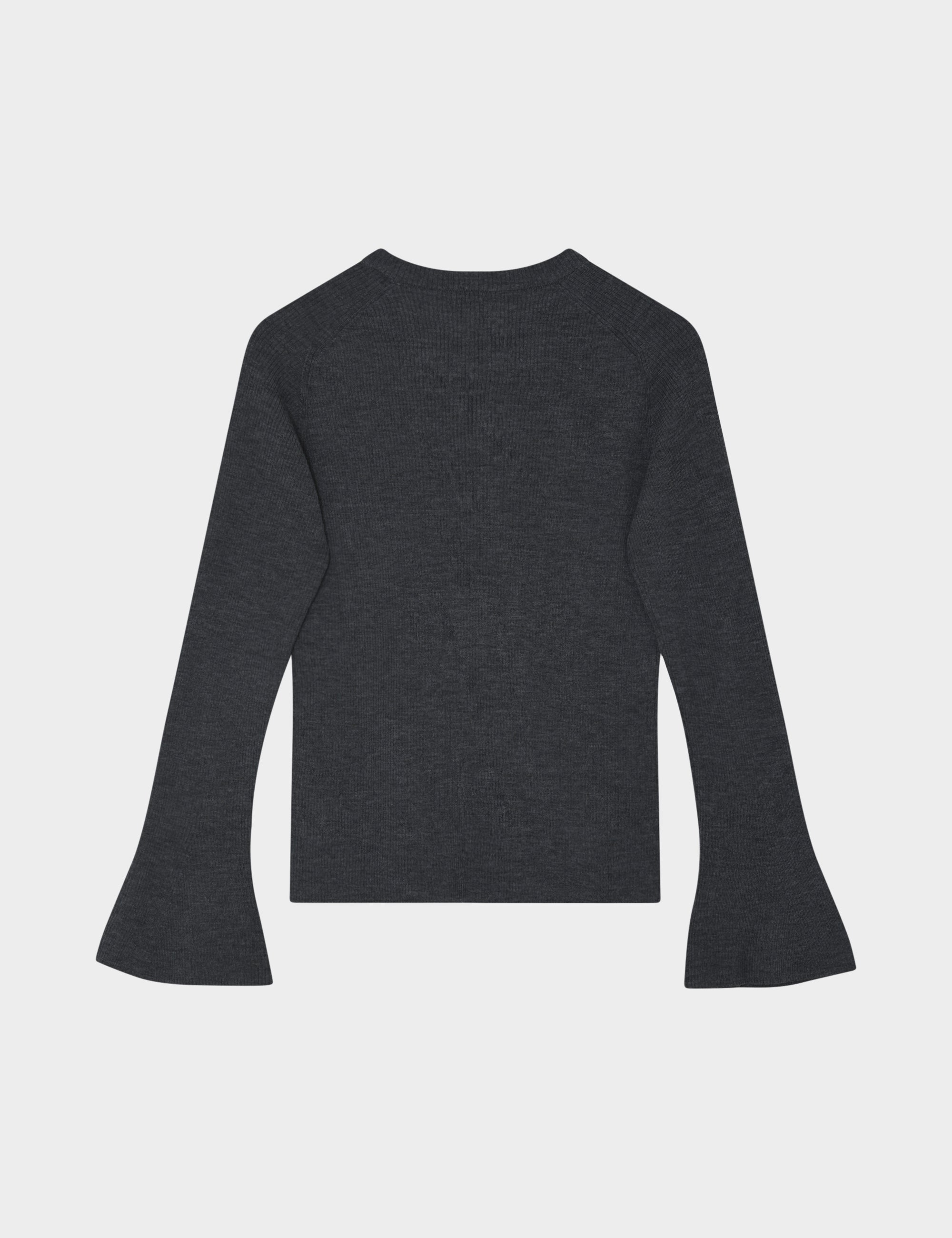 DAY Birger ét Mikkelsen Anabelle Rib - Daily Elements - Pullover Sweater 500003 Dark Grey Melange