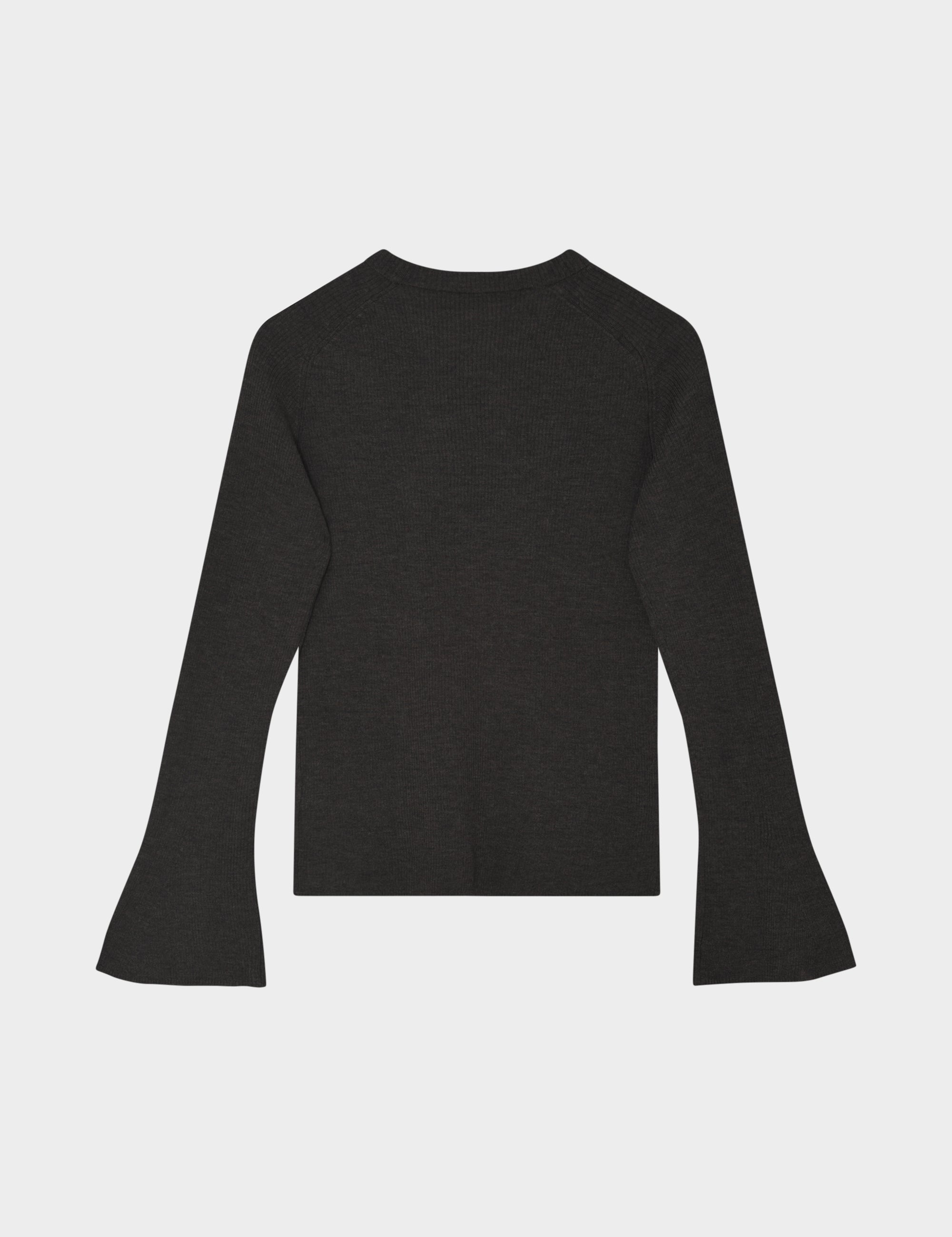 DAY Birger ét Mikkelsen Anabelle Rib - Daily Elements - Pullover Sweater 500116 DARK BROWN MELANGE