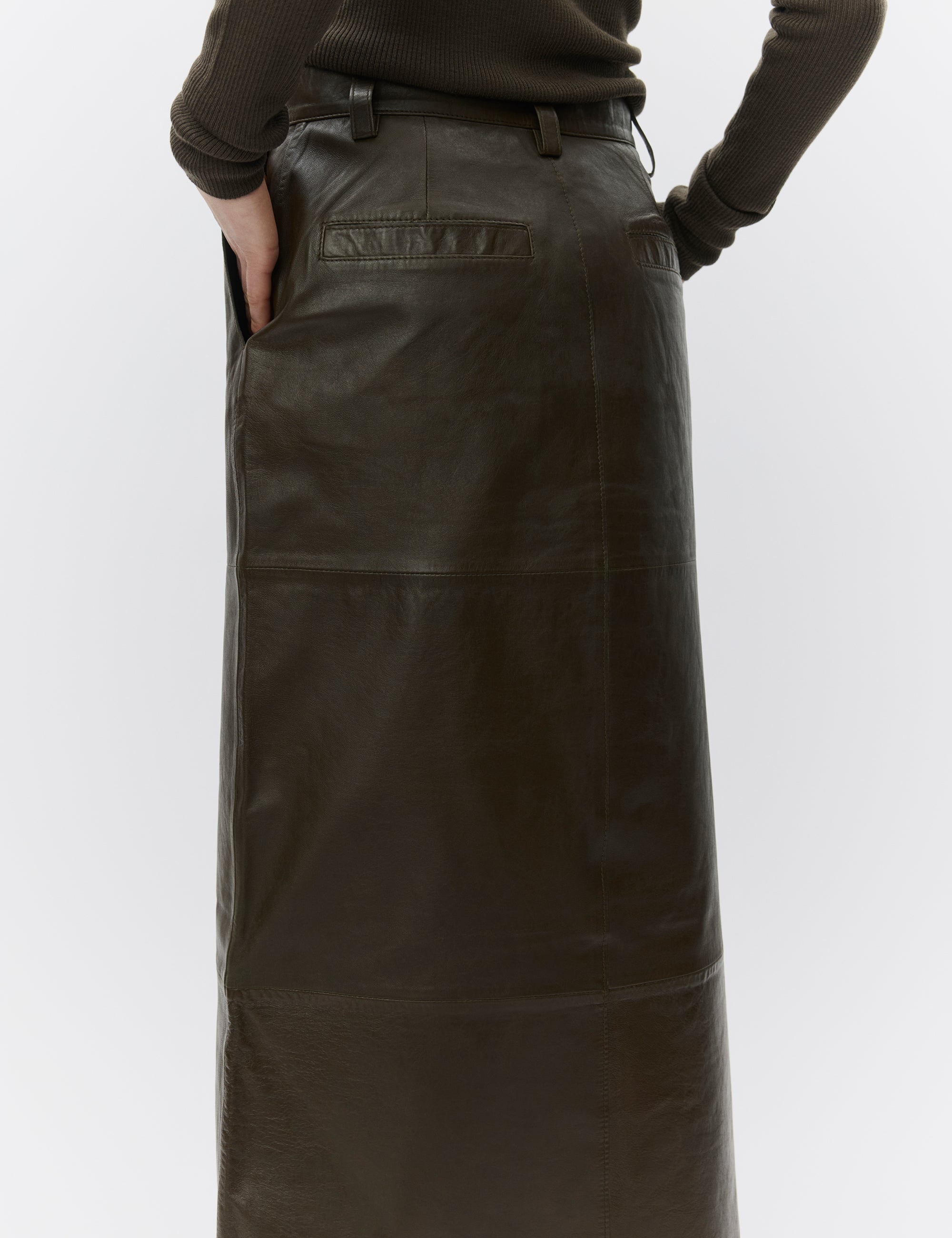DAY Birger ét Mikkelsen Anna - Leather Contemporary Skirt 190614 WREN