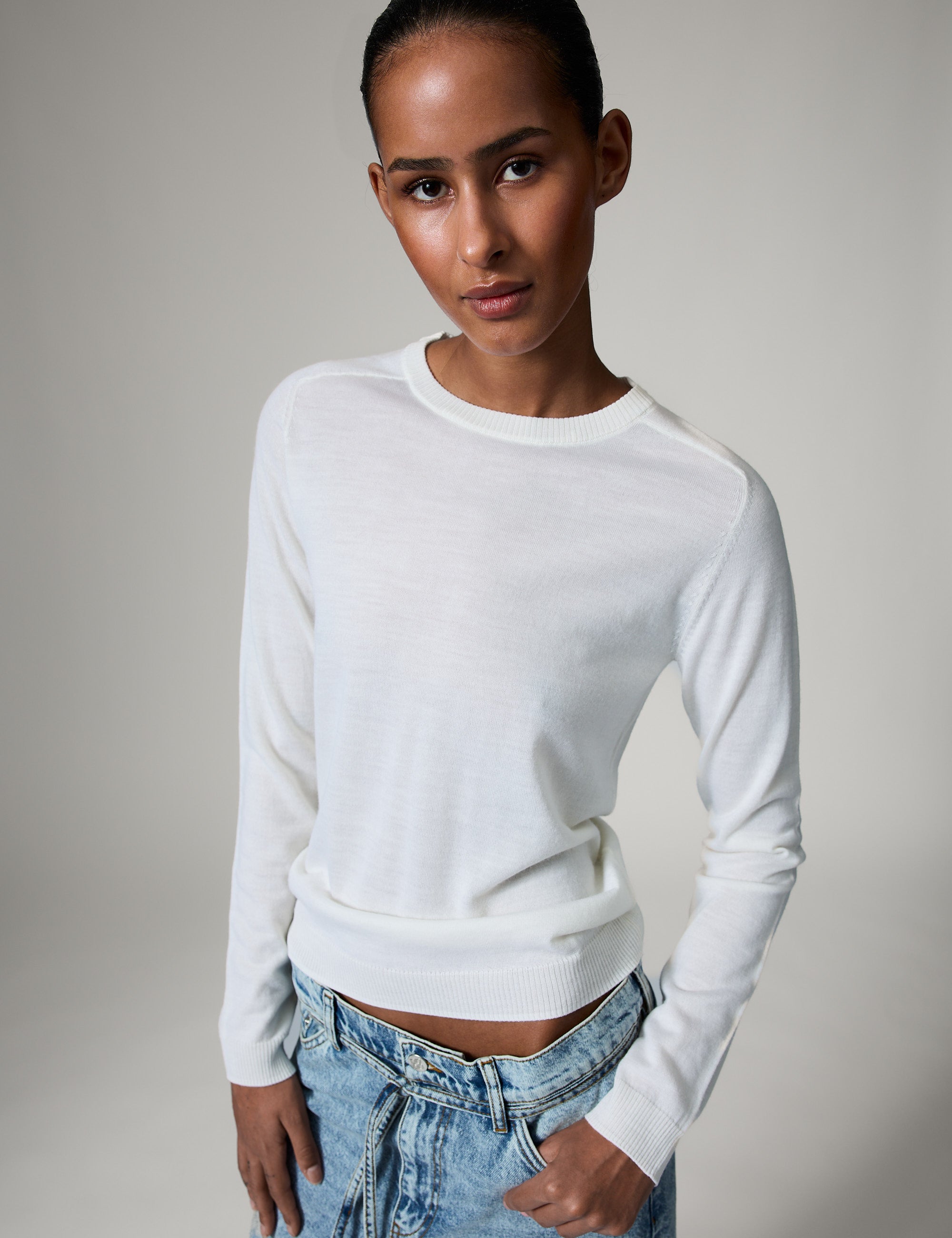 DAY Birger ét Mikkelsen Annabelle king - Daily Elements Sweater 01002 Ivory Shade