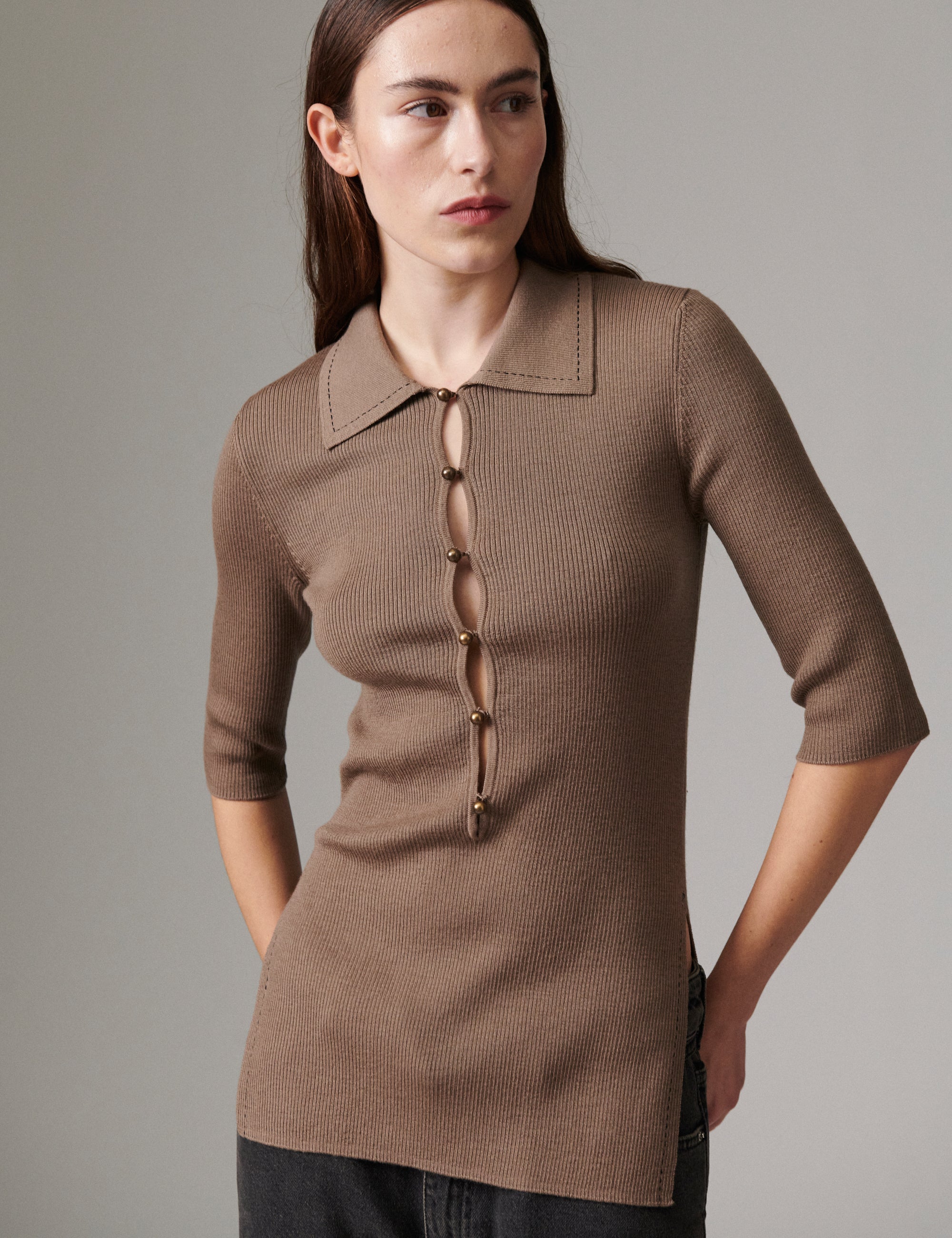 DAY Birger ét Mikkelsen Antoine - Daily Elements - T-shirt T-shirt 181112 Walnut