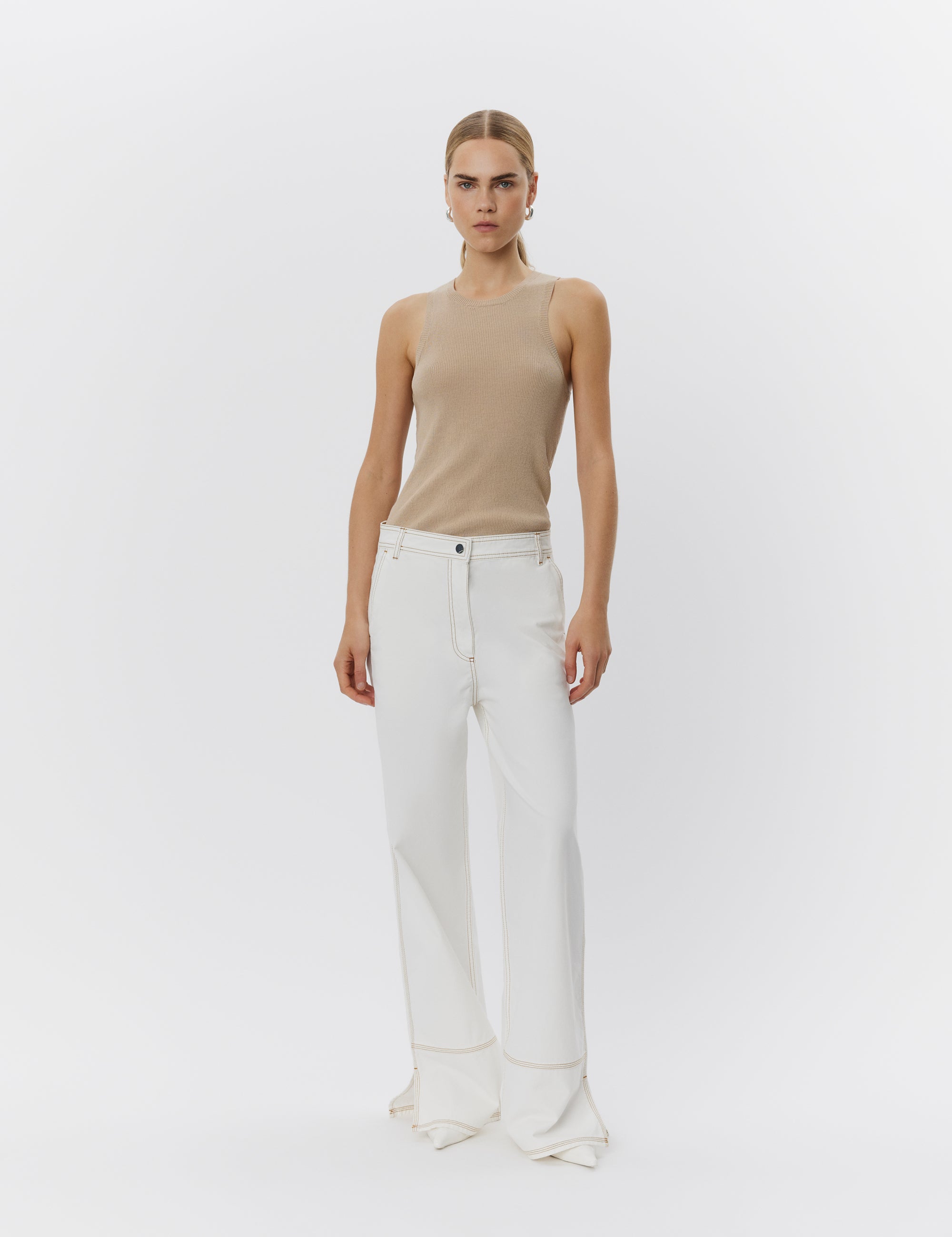 DAY Birger ét Mikkelsen Arana - Cotton Base Tops & T-Shirts 500148 HUMUS MELANGE