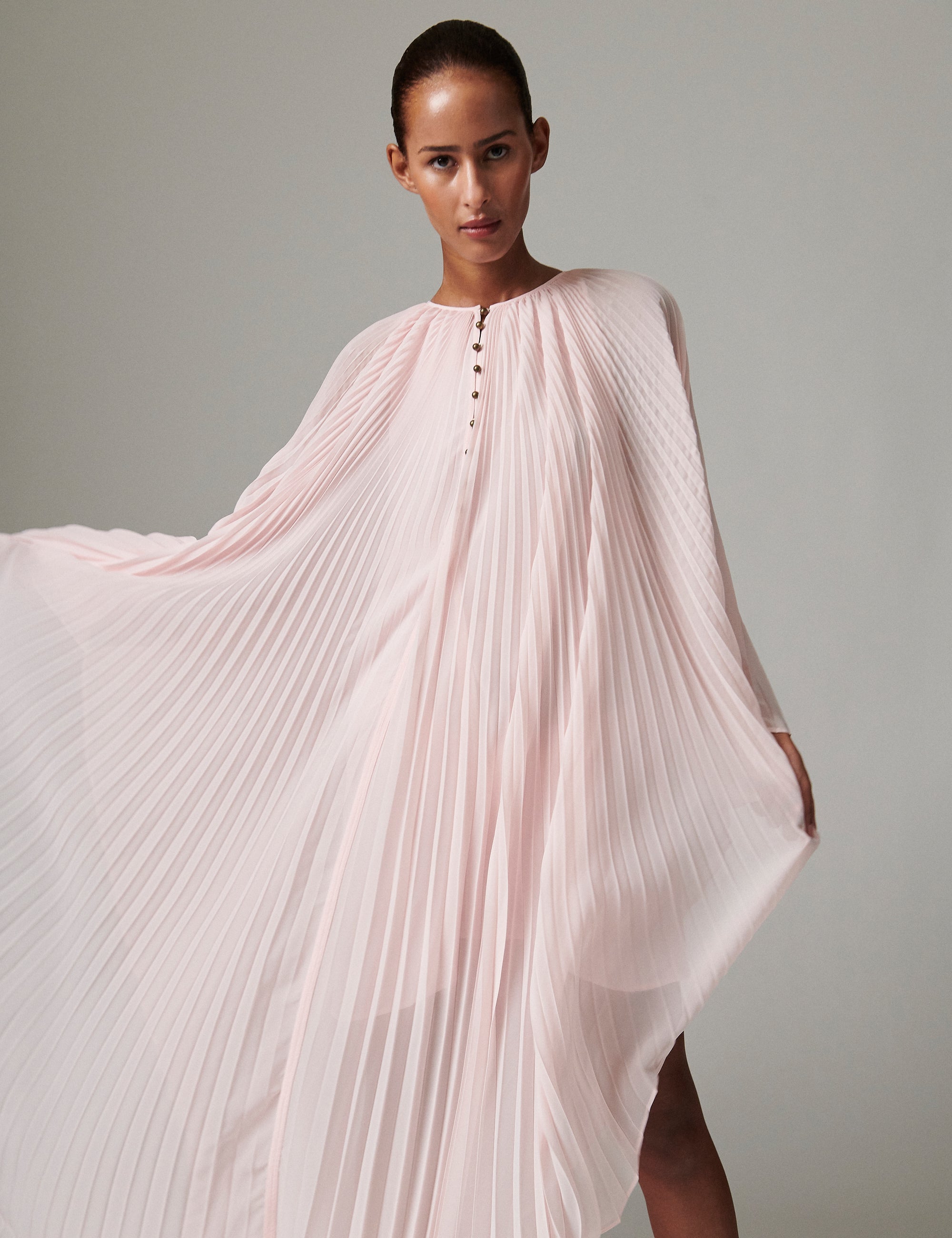 DAY Birger ét Mikkelsen Arin - Chiffon Fringe Kjole 112511 SHRINKING VIOLET