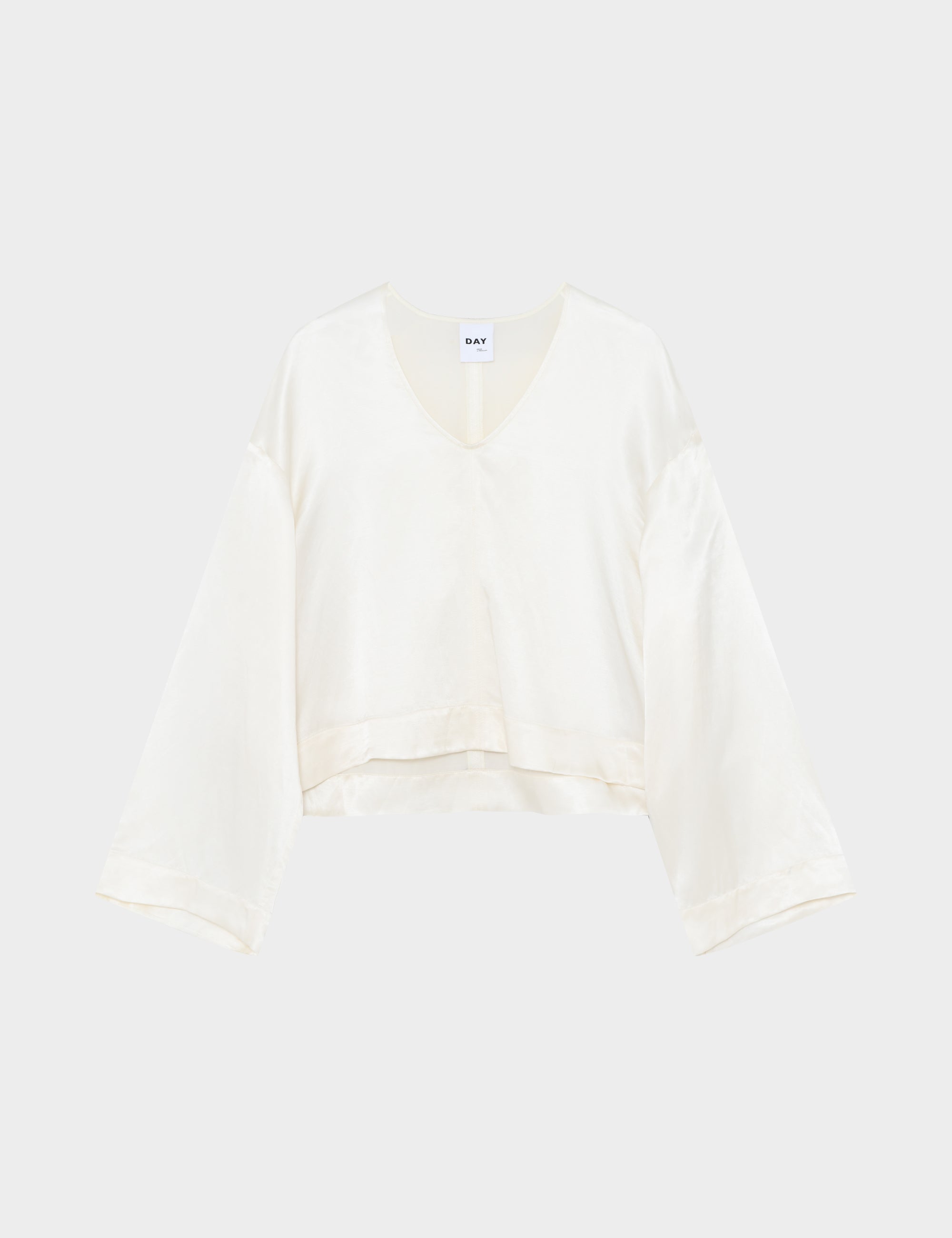 DAY Birger ét Mikkelsen Arkin - High Shine Blend Tops & T-Shirts 110104 Vanilla Ice