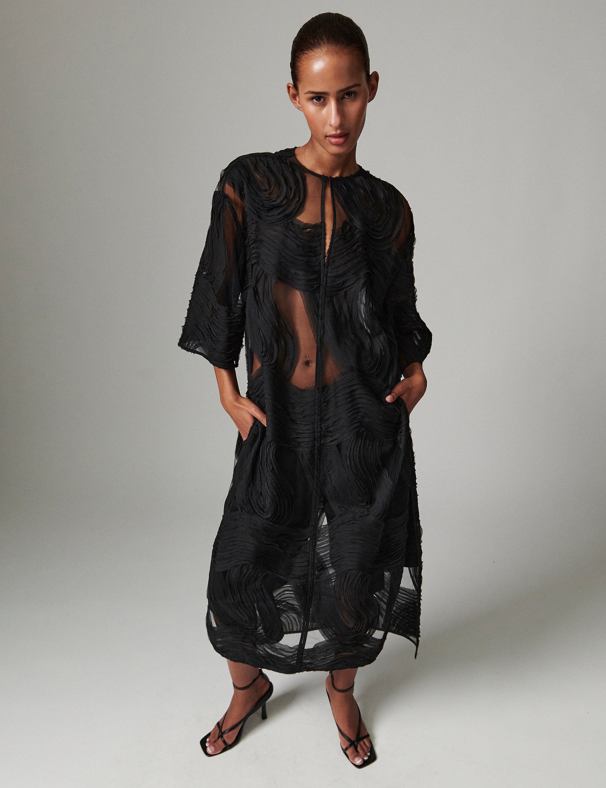 DAY Birger ét Mikkelsen Aruna - Crochet Lacy Dress 190303 BLACK