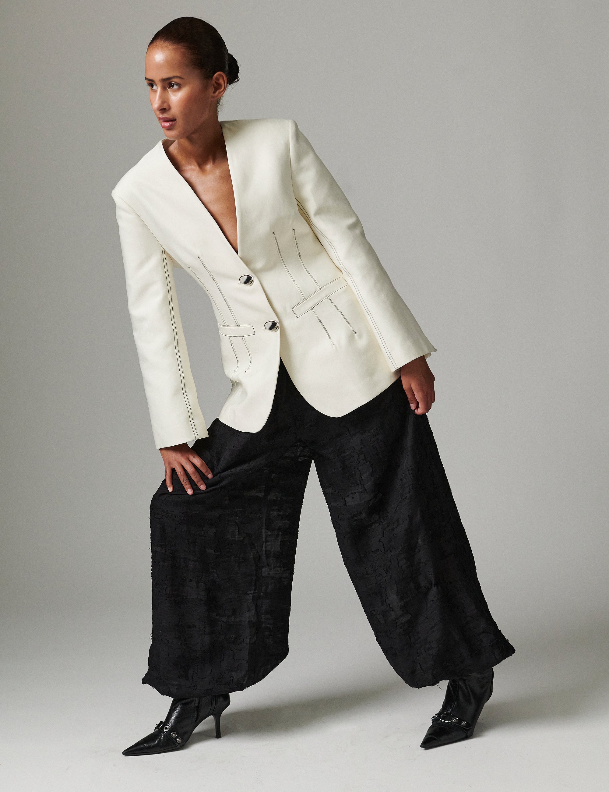 DAY Birger ét Mikkelsen Barbo- Jacquard Torn Bukser 190303 Black