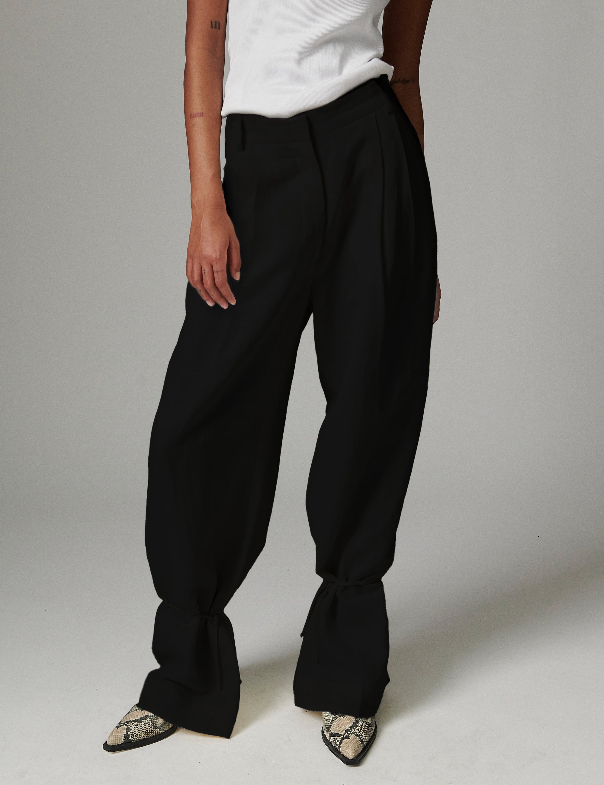 DAY Birger ét Mikkelsen Belle - Contrast Linen - Bukser Bukser 190303 Black