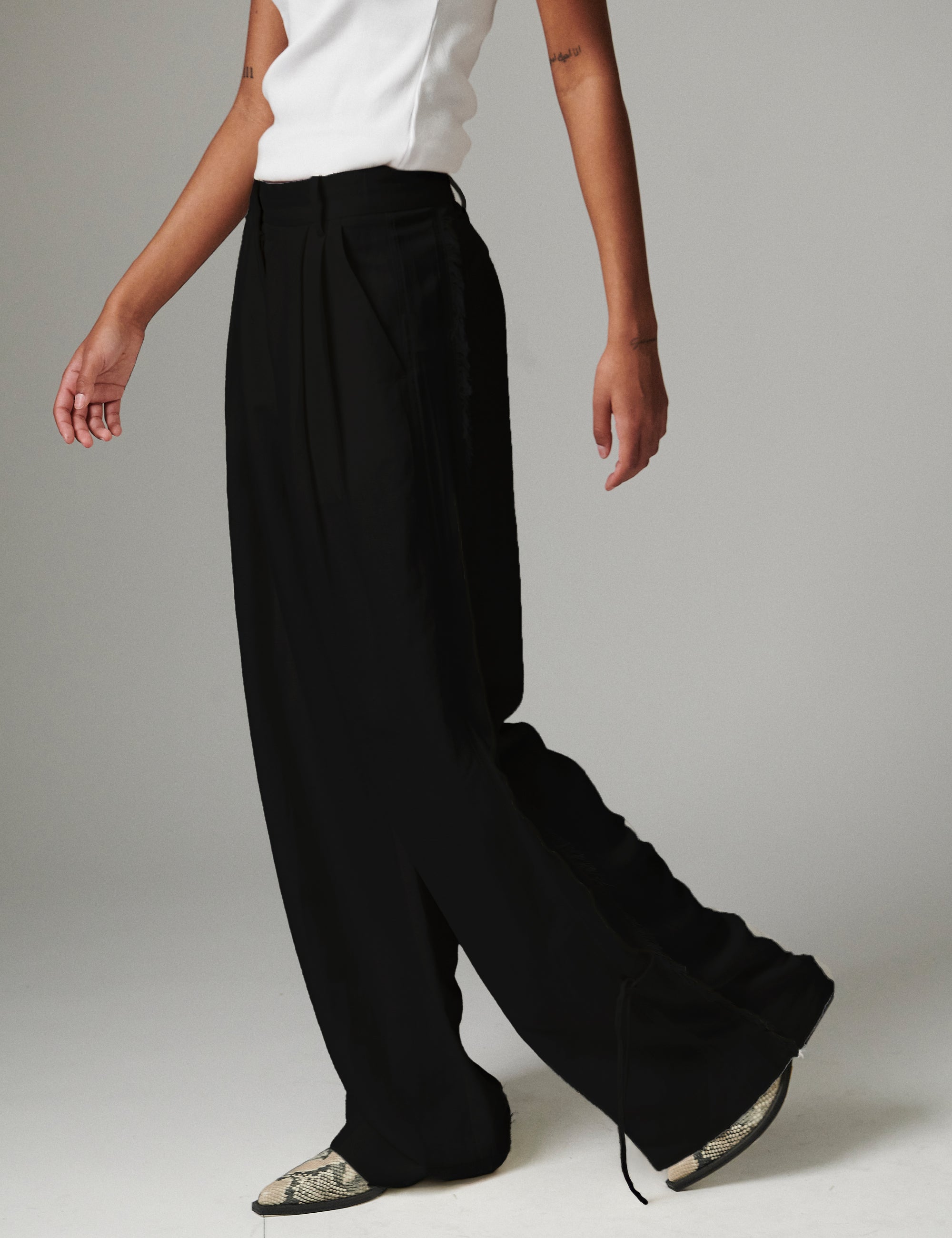 DAY Birger ét Mikkelsen Belle - Contrast Linen - Bukser Bukser 190303 Black
