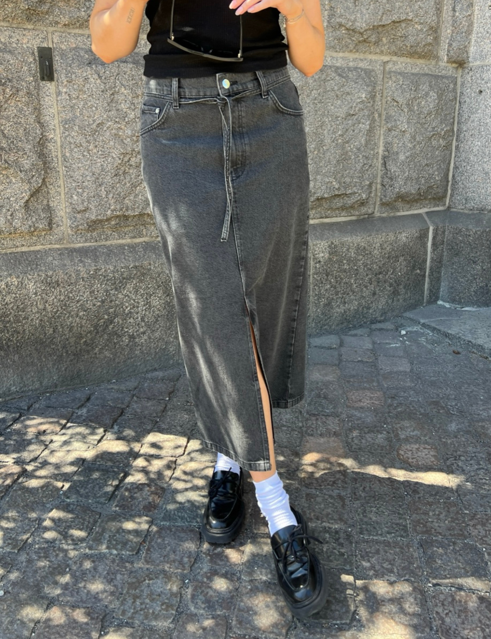 DAY Birger ét Mikkelsen Ben - Black Denim Skirt 190303 BLACK