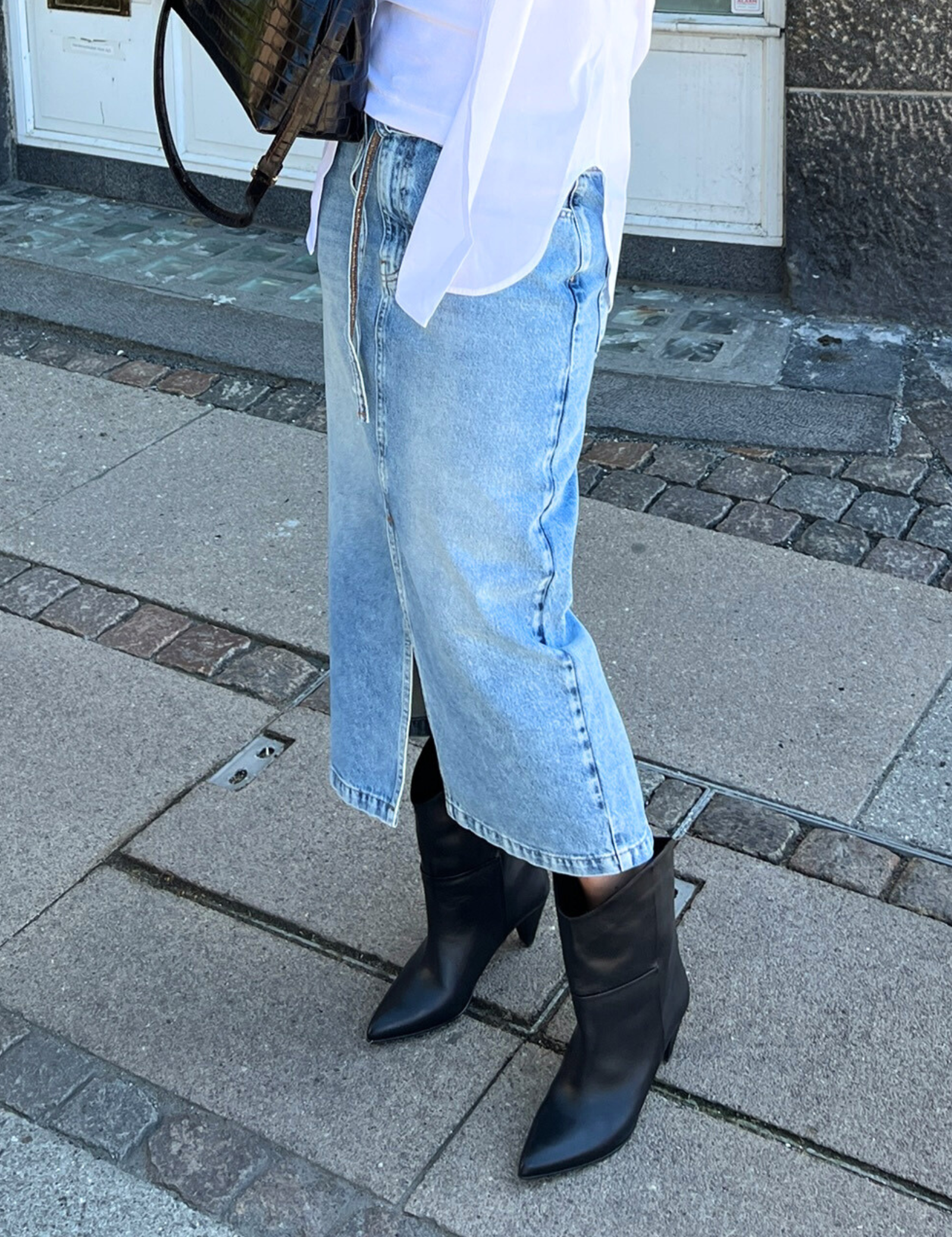 DAY Birger ét Mikkelsen Ben - Blue Soft Denim Skirt 500005 LIGHT BLUE