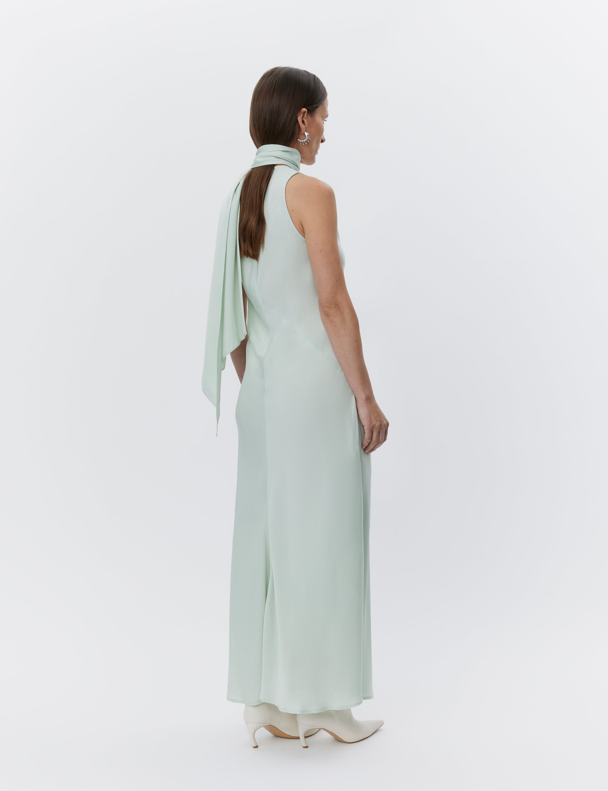 DAY Birger ét Mikkelsen Brielle - Matte Crepe Kjole 136107 GREEN LILY