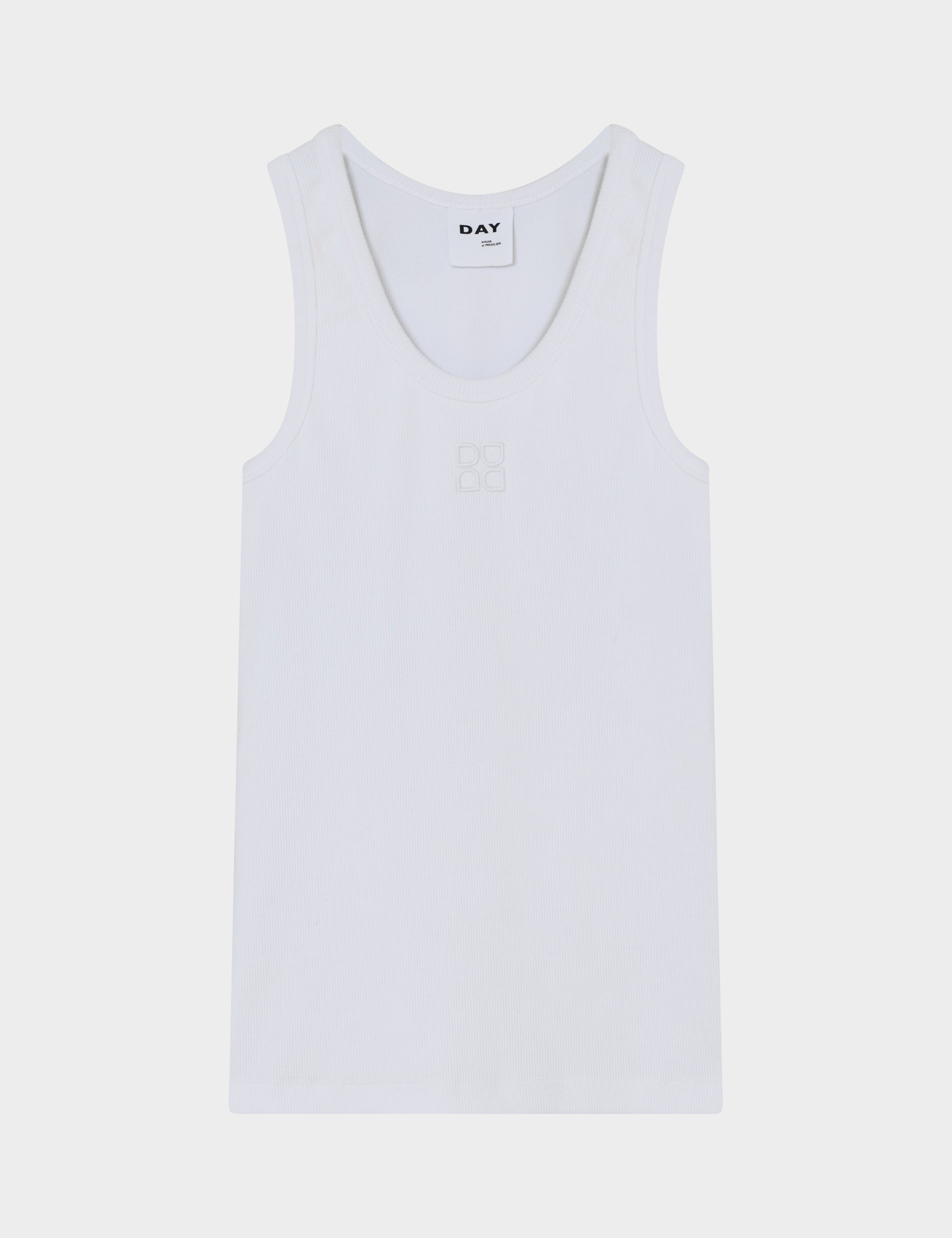 DAY Birger ét Mikkelsen Camilo - Classic Rib Top 110601 BRIGHT WHITE