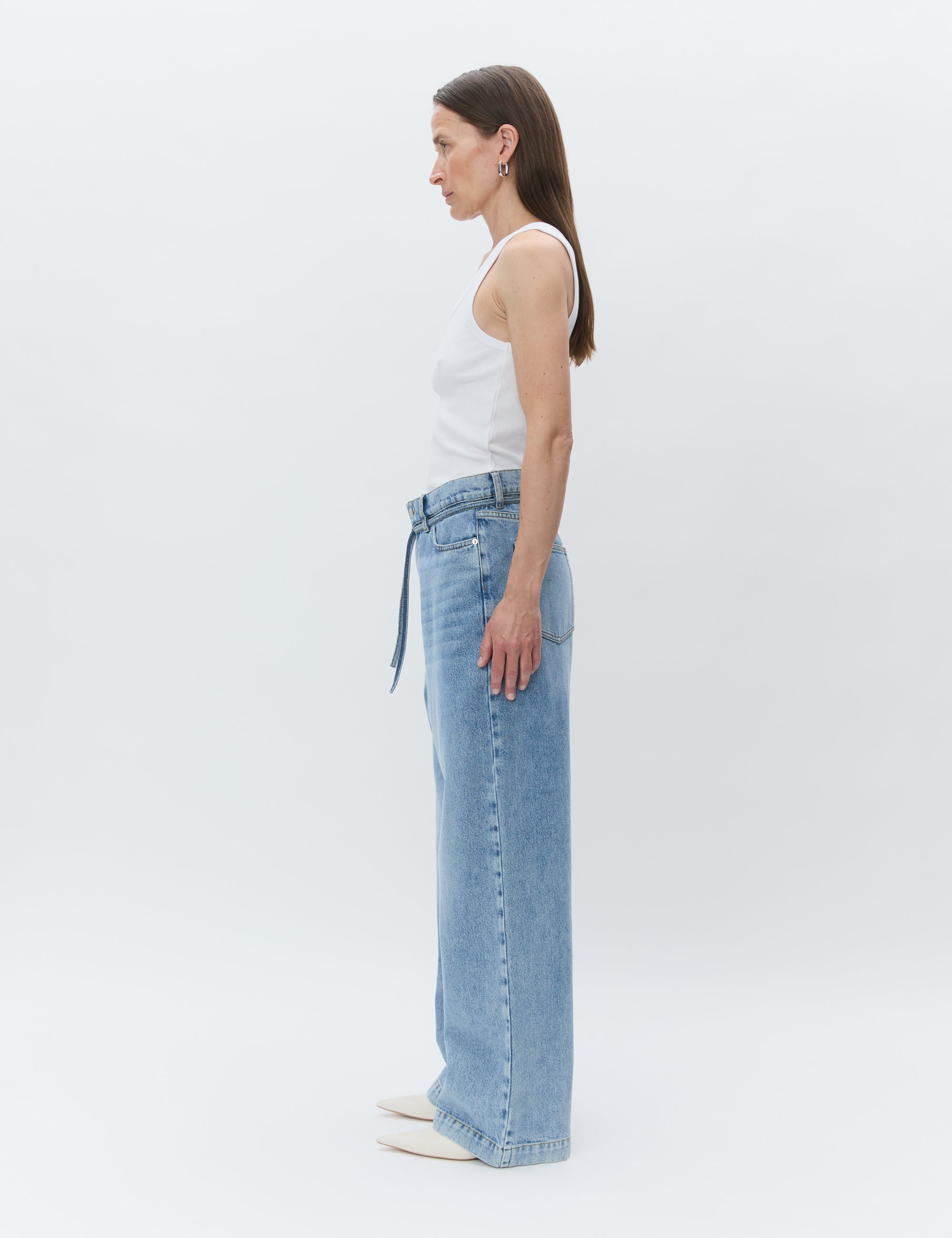 DAY Birger ét Mikkelsen Camilo - Classic Rib RD Tops & T-Shirts 110601 BRIGHT WHITE