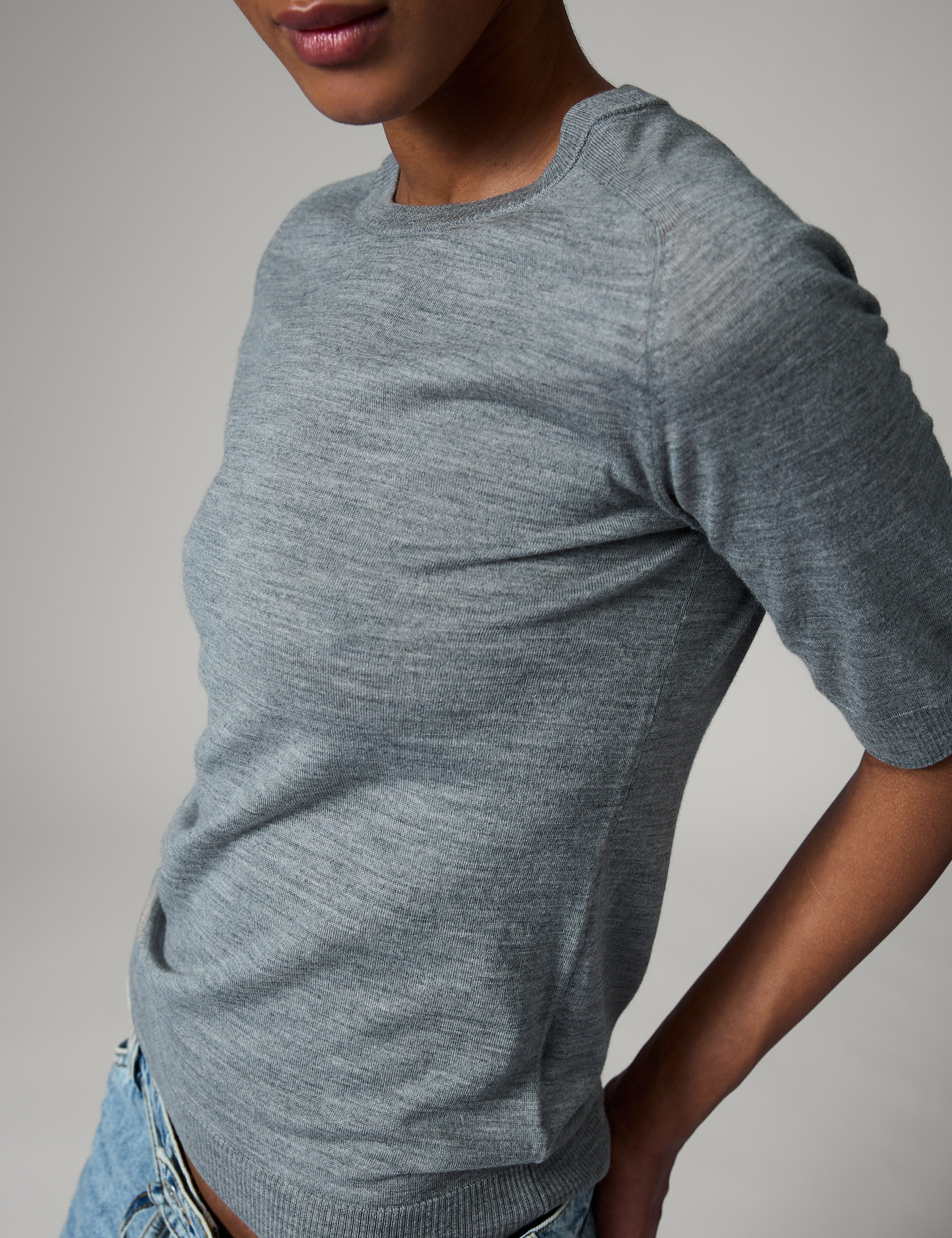 DAY Birger ét Mikkelsen Carolina - Daily Elements Sweater 500006 Medium Grey Melange