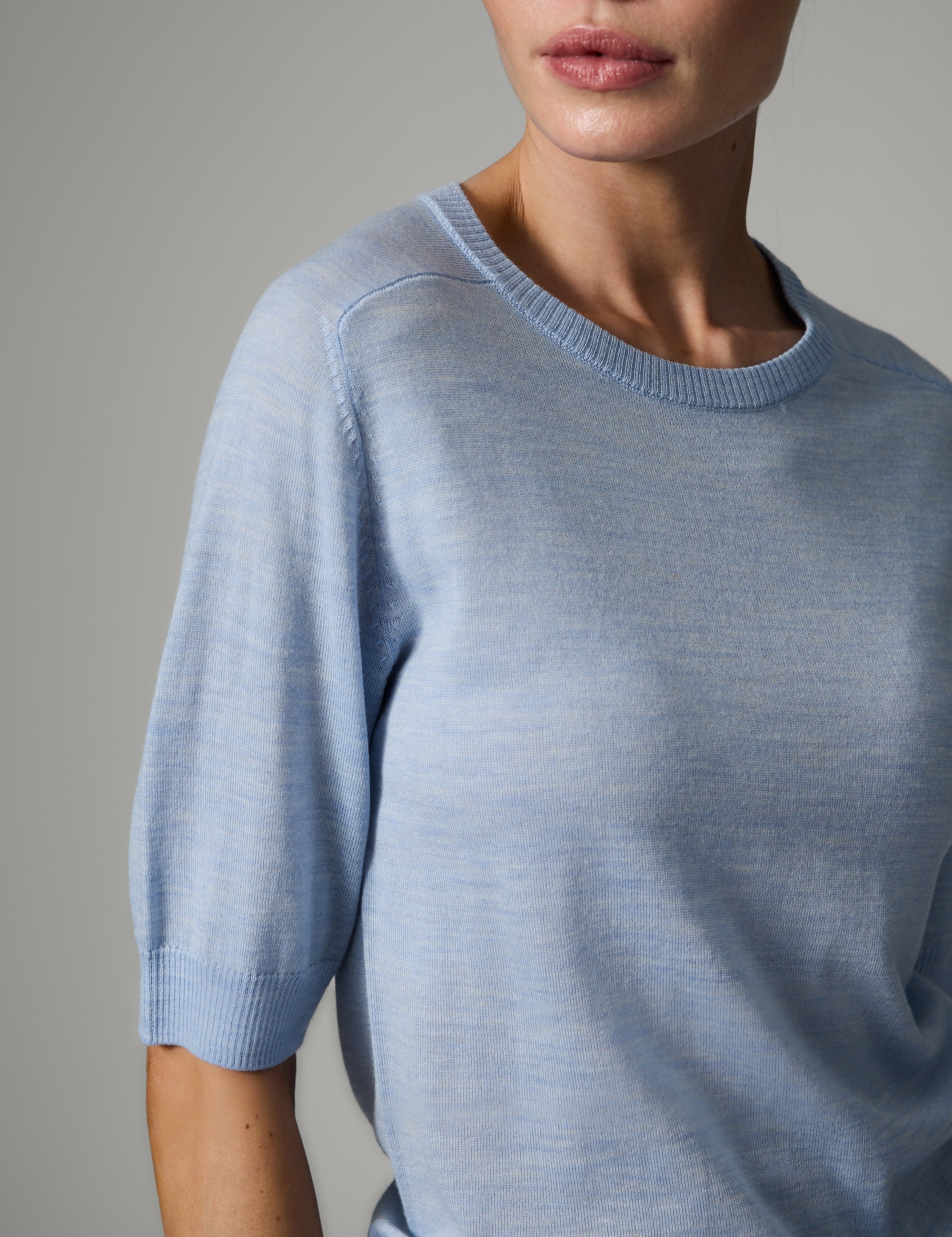 DAY Birger ét Mikkelsen Carolina - Daily Elements - Pullover Sweater 500005 LIGHT BLUE MELANGE