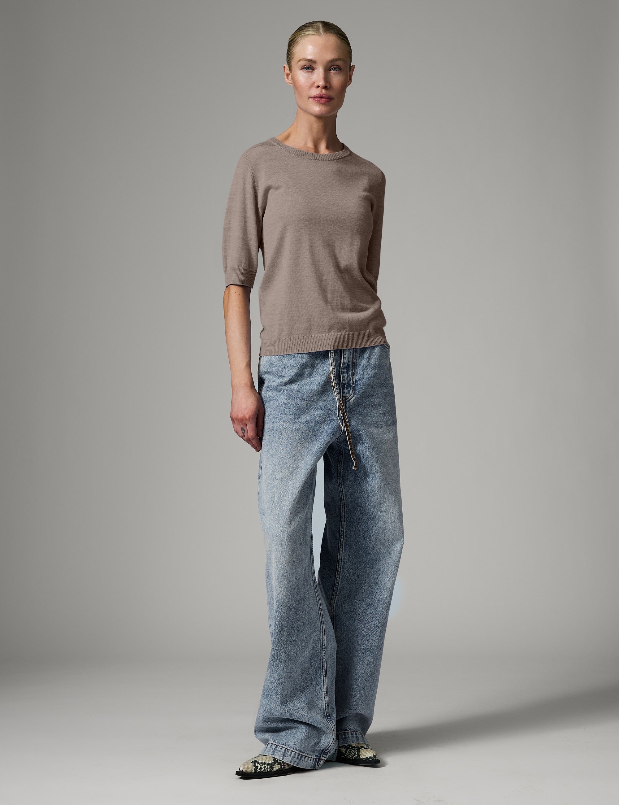 DAY Birger ét Mikkelsen Carolina - Daily Elements - Pullover Sweater 500189 LIGHT BROWN MELANGE