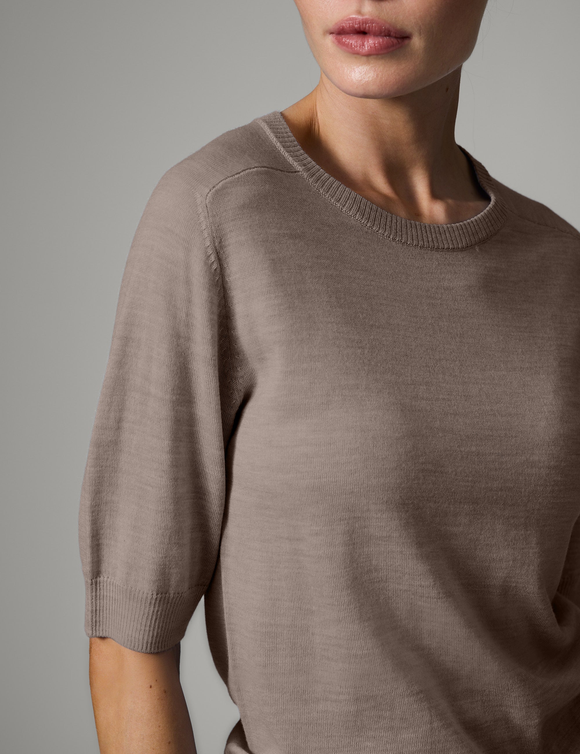 DAY Birger ét Mikkelsen Carolina - Daily Elements - Pullover Sweater 500189 LIGHT BROWN MELANGE