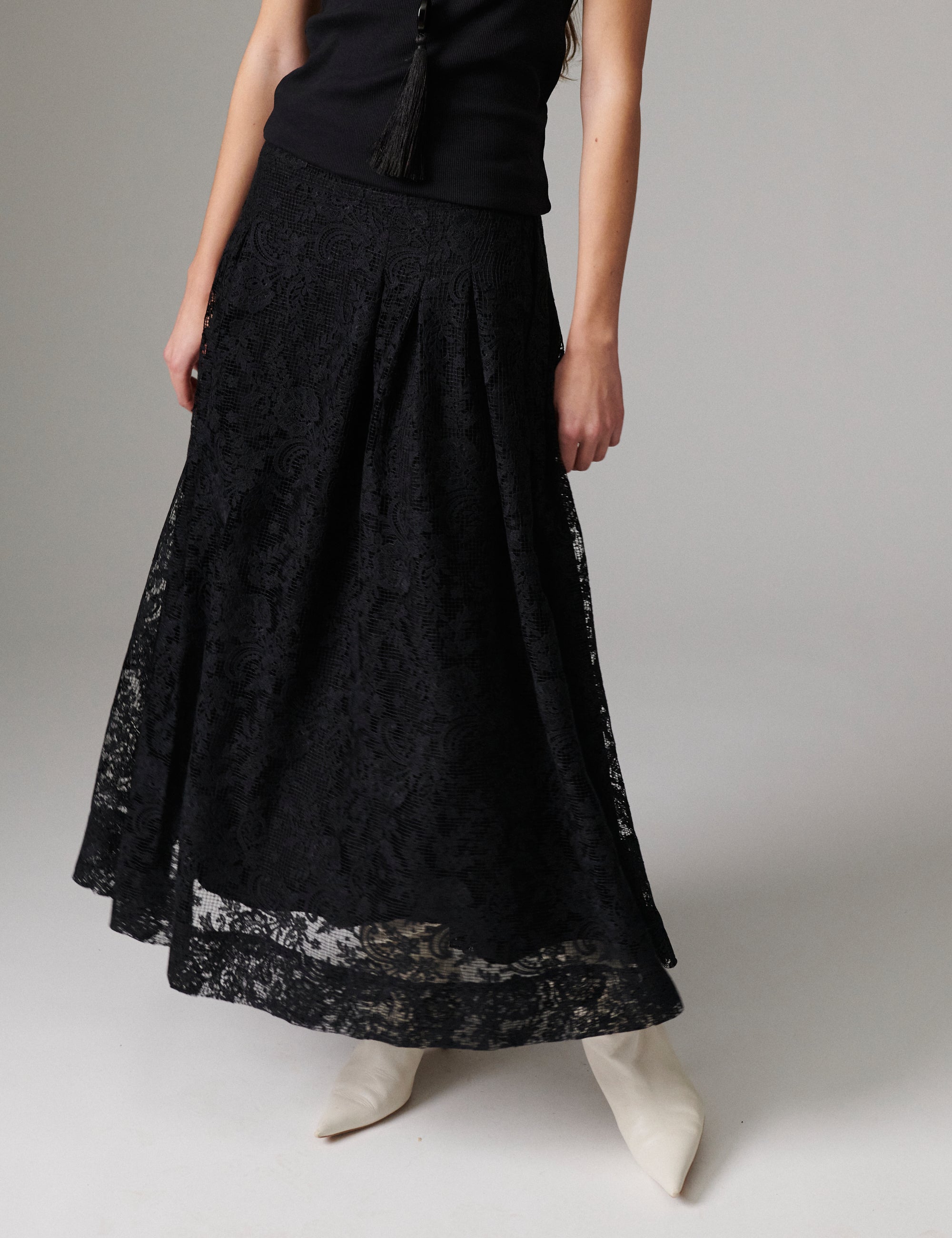 DAY Birger ét Mikkelsen Chai - Day Crochet - Nederdel Skirt 190303 Black