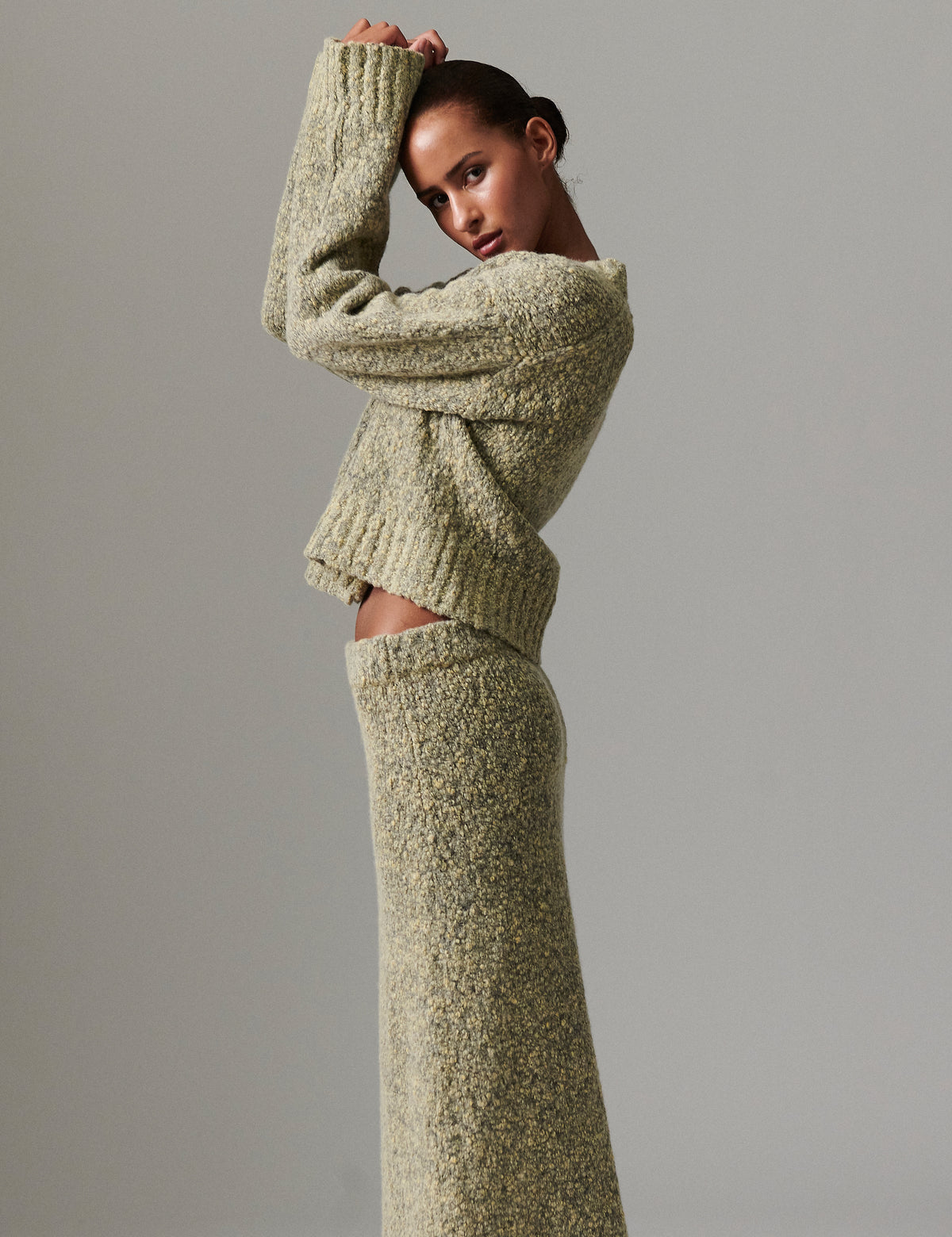 DAY Birger ét Mikkelsen Conor - Winter melange Cardigan 500158 CAPERS MELANGE