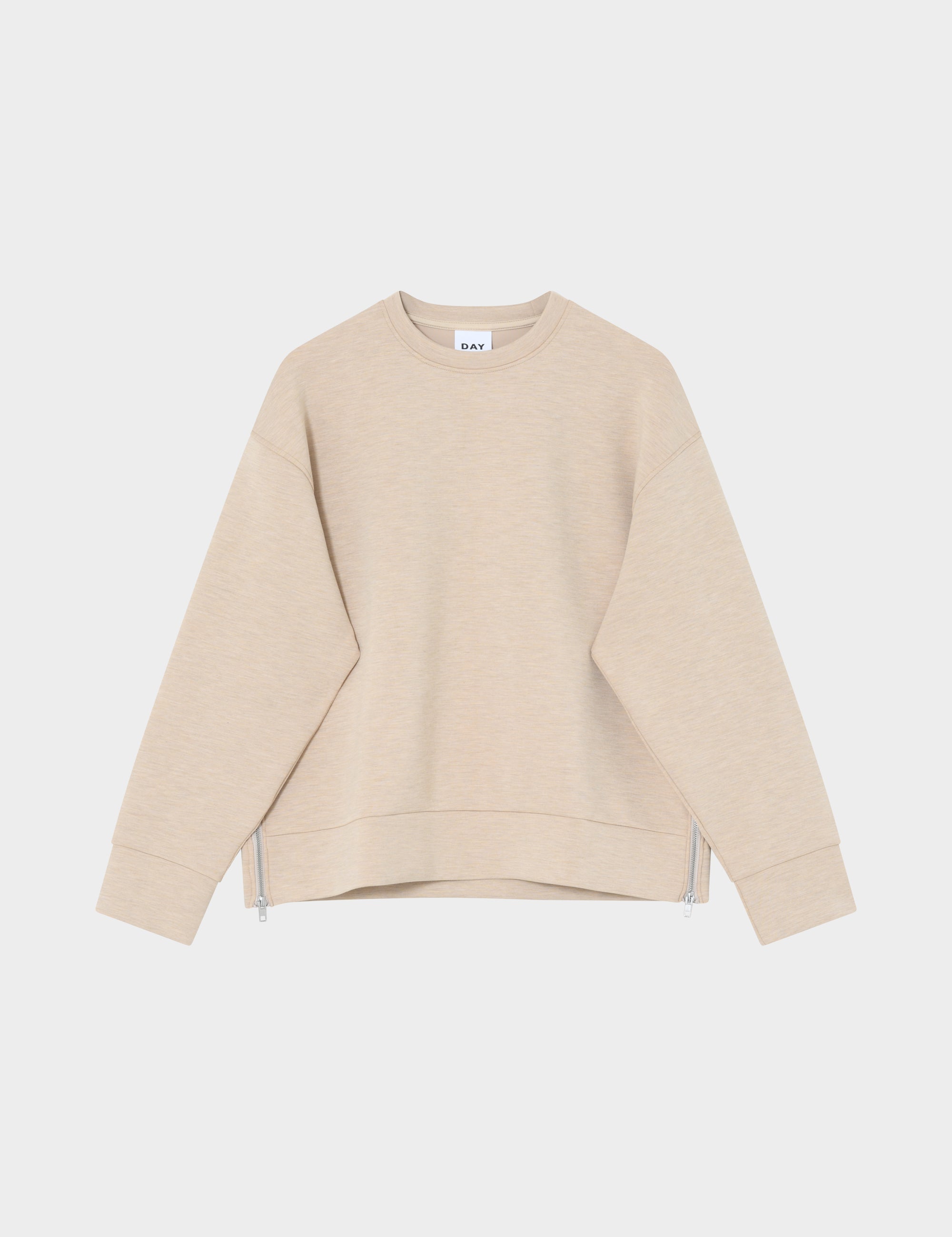 DAY Birger ét Mikkelsen DAYCrewa - Scuba Sweater 500001 Beige Melange