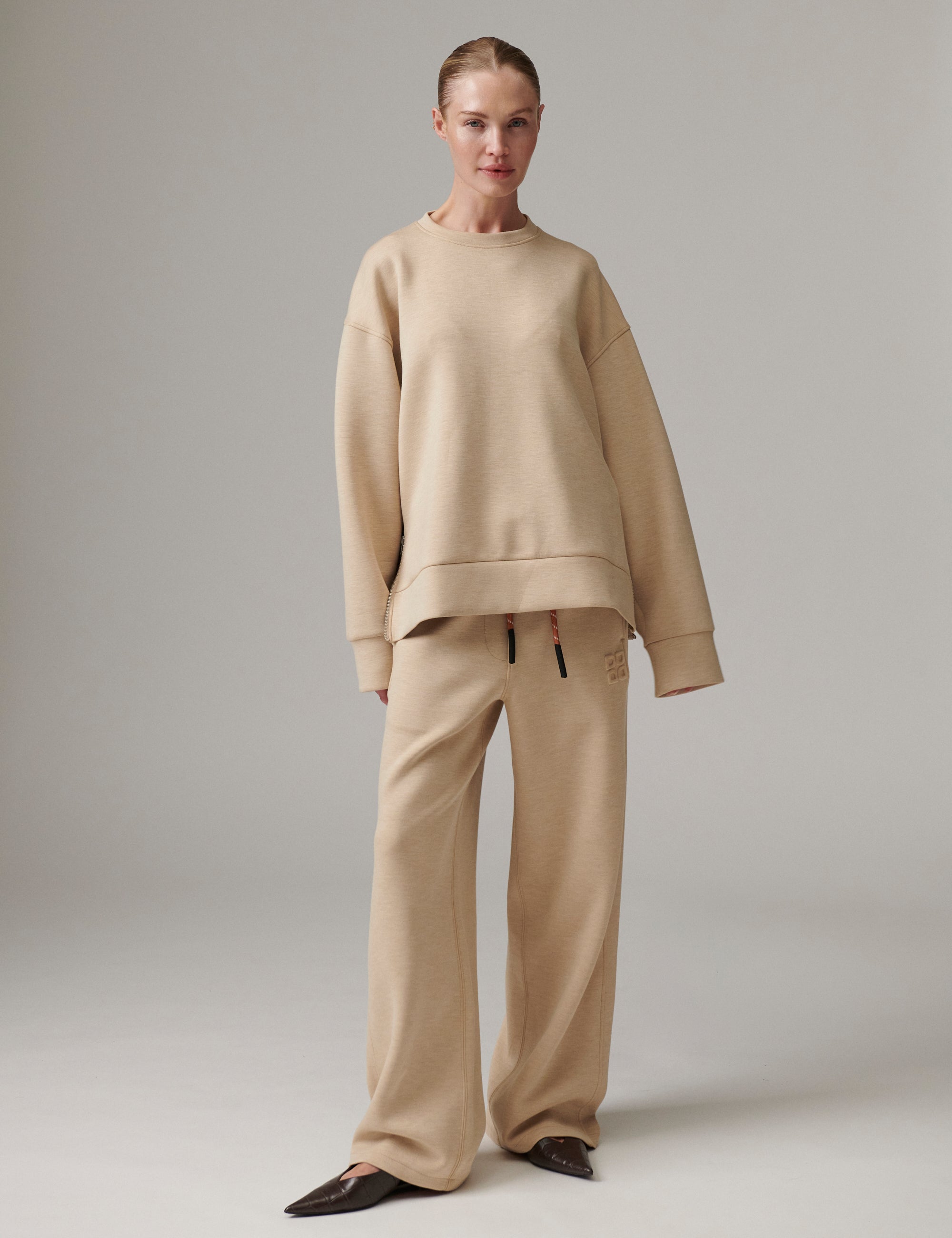 DAY Birger ét Mikkelsen DAYDaniela - Scuba - Sweatpants Bukser 500001 Beige Melange
