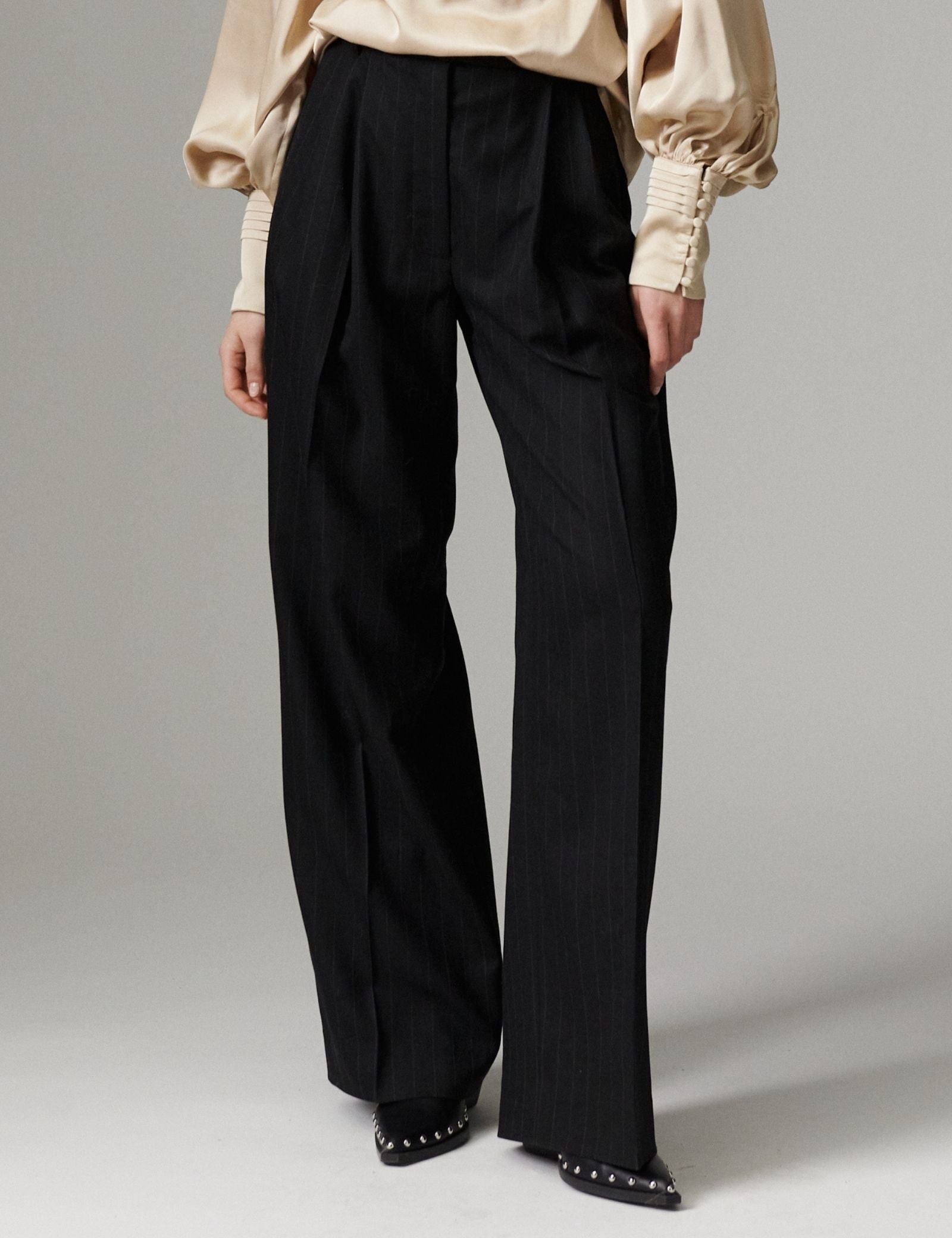 DAY Birger ét Mikkelsen DAYEnzo - Pinstripe - Bukser Bukser 900015 Black Pinstripe