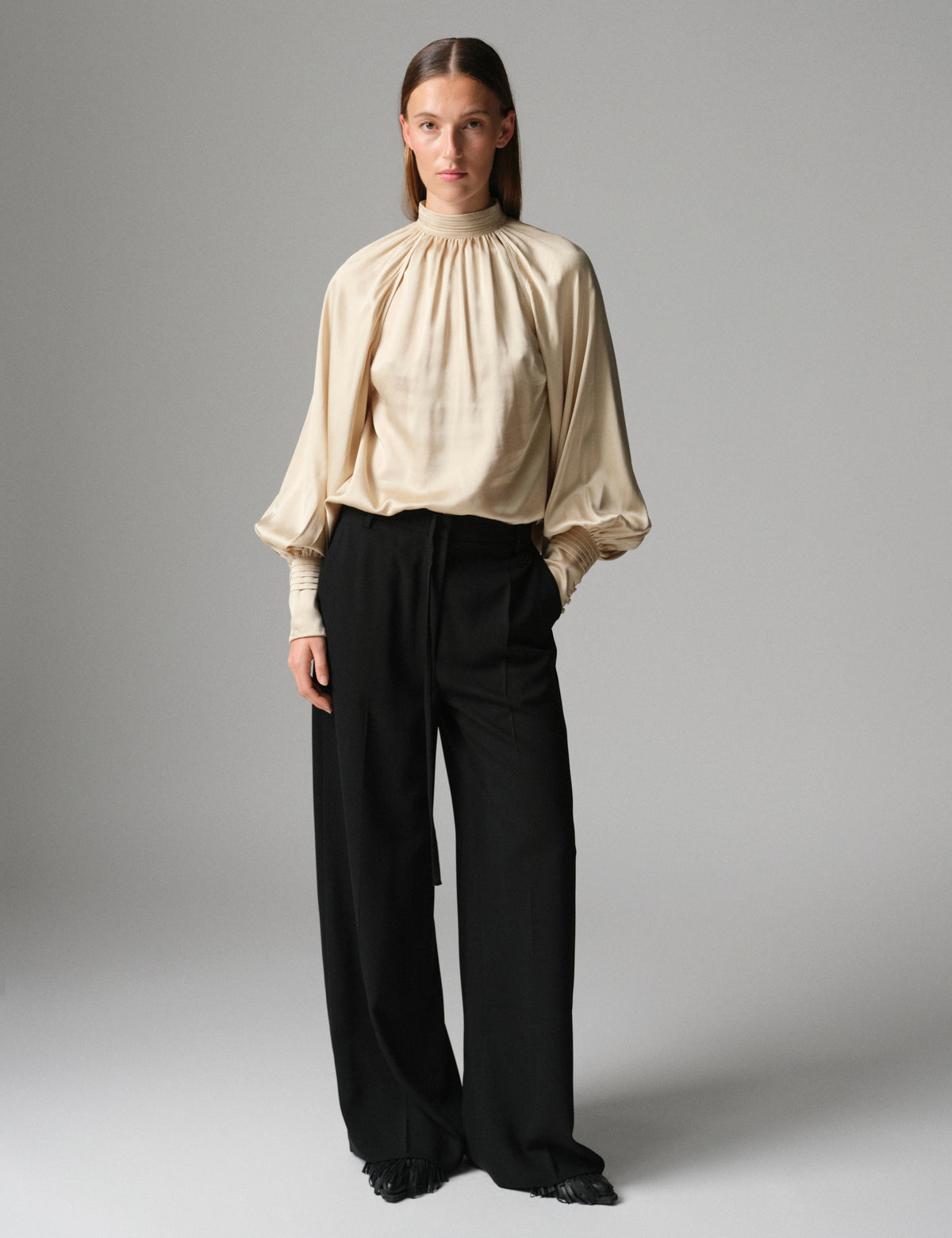 DAY Birger ét Mikkelsen DAYFema - Fluid Viscose - Bluse Bluse 151304 HUMUS