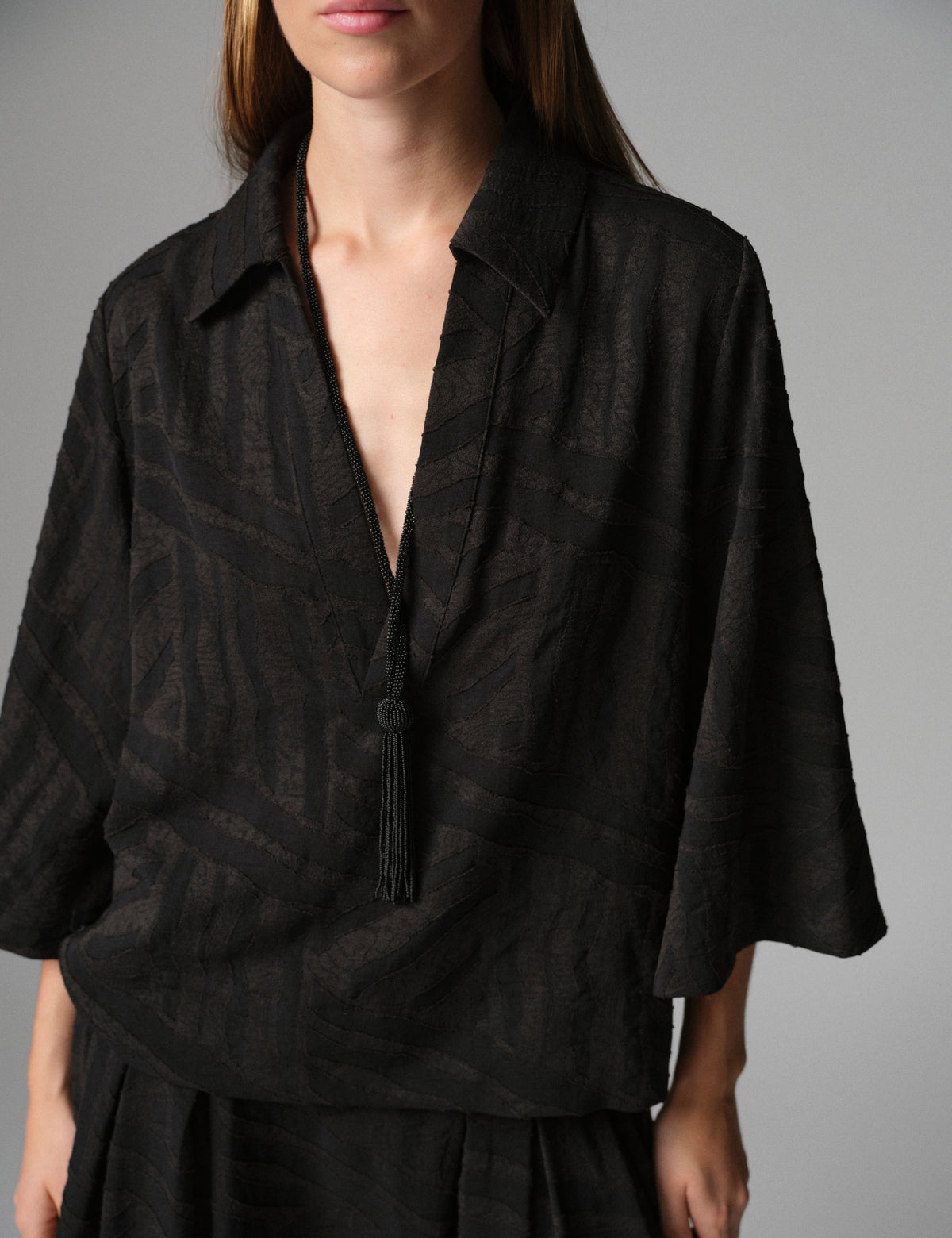 DAY Birger ét Mikkelsen DAYLuma - Raw Lines - Bluse Bluse 12000 Black