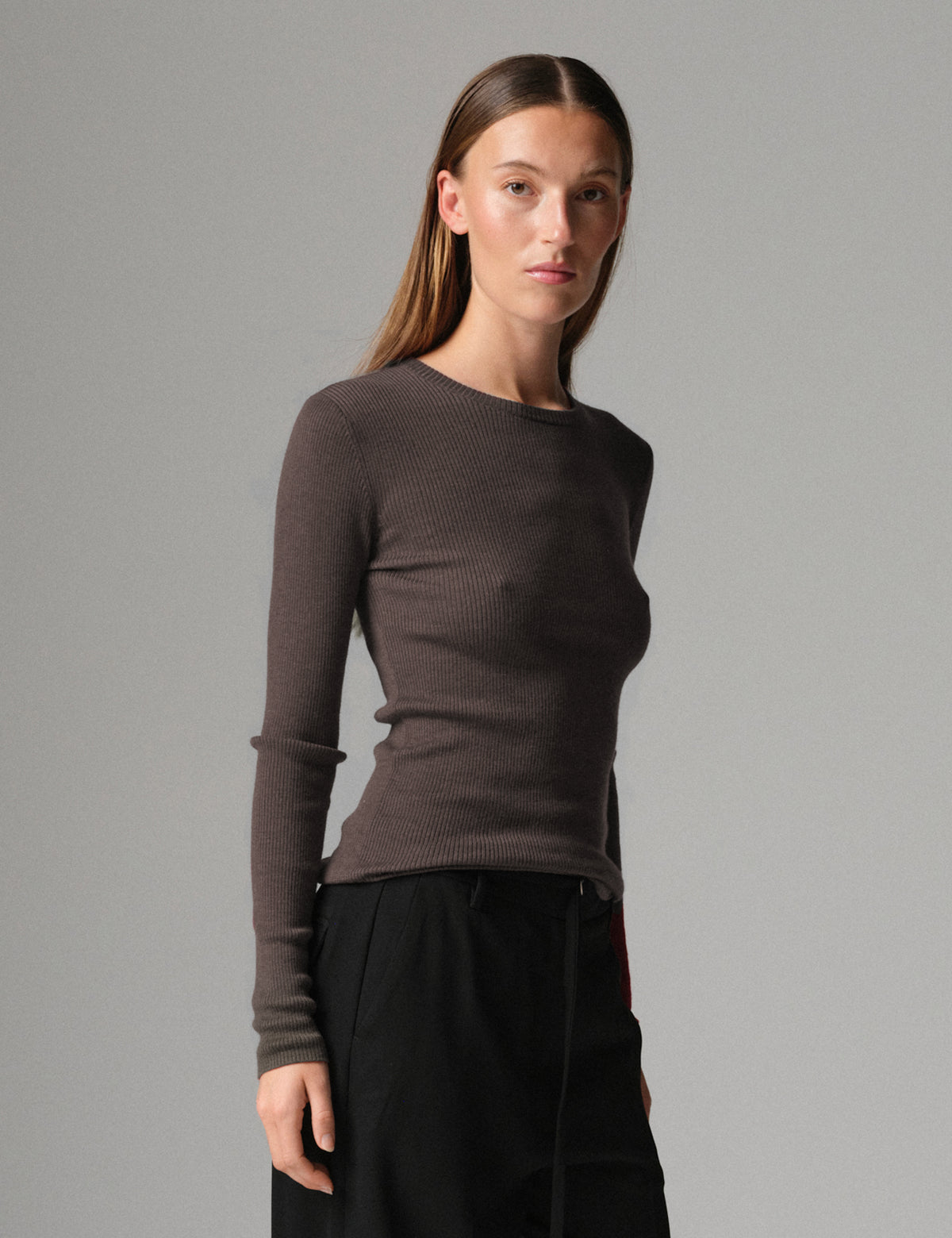 DAY Birger ét Mikkelsen DAYMariana - Daily Elements - Pullover Sweater 191110 CHOCOLATE PLUM
