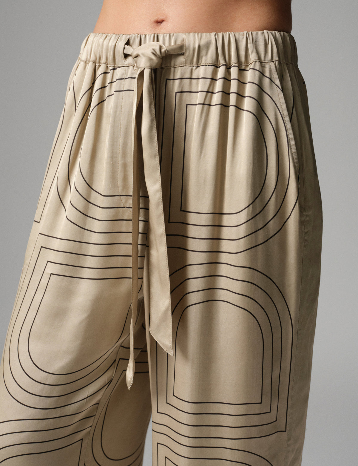 DAY Birger ét Mikkelsen DAYPosey - Fluid Viscose - Bukser Bukser 500191 Humus With Black