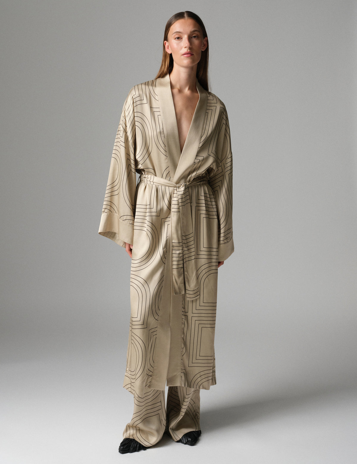 DAY Birger ét Mikkelsen DAYRani - Fluid Viscose - Tunika Tunika 500191 Humus With Black
