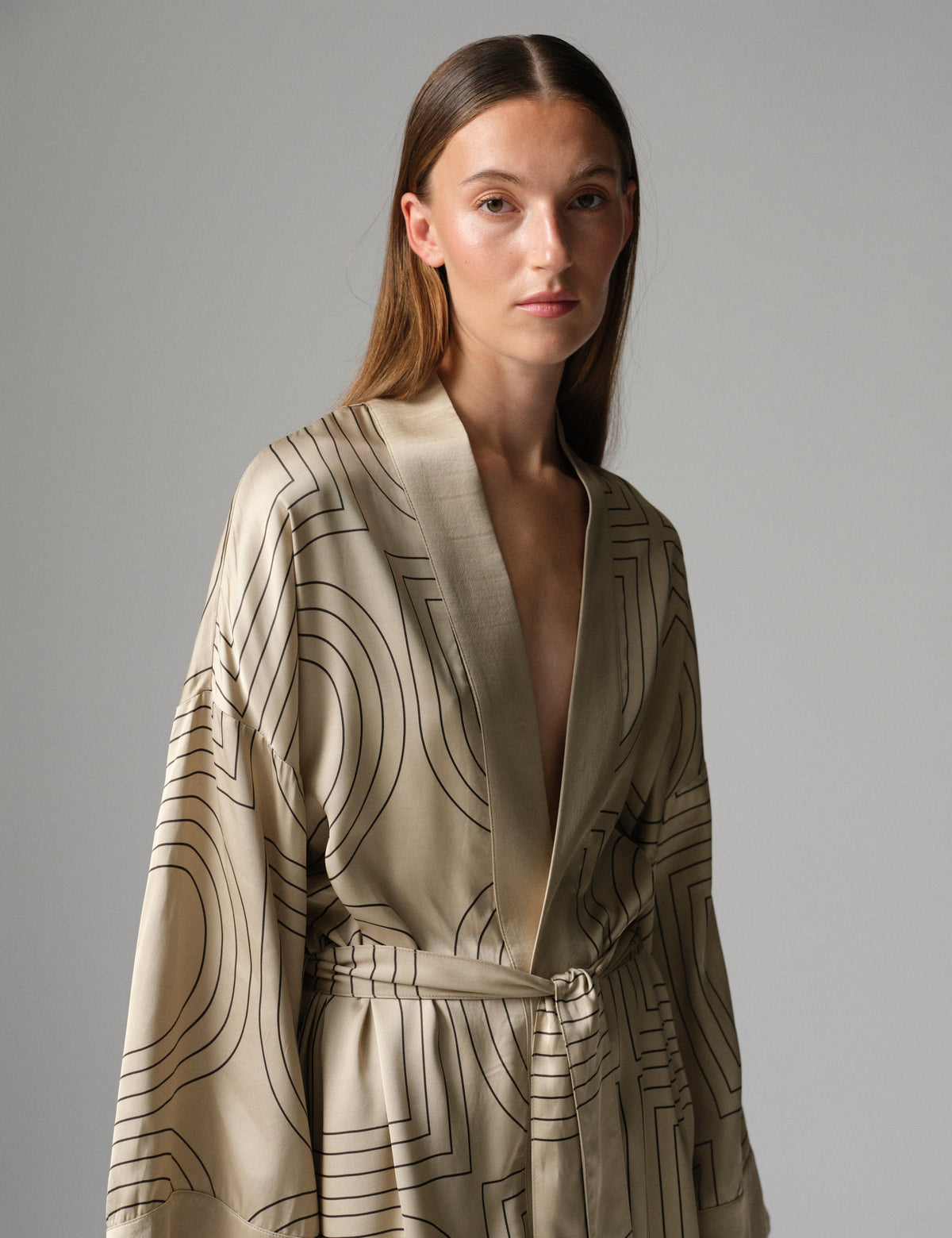 DAY Birger ét Mikkelsen DAYRani - Fluid Viscose - Tunika Tunika 500191 Humus With Black
