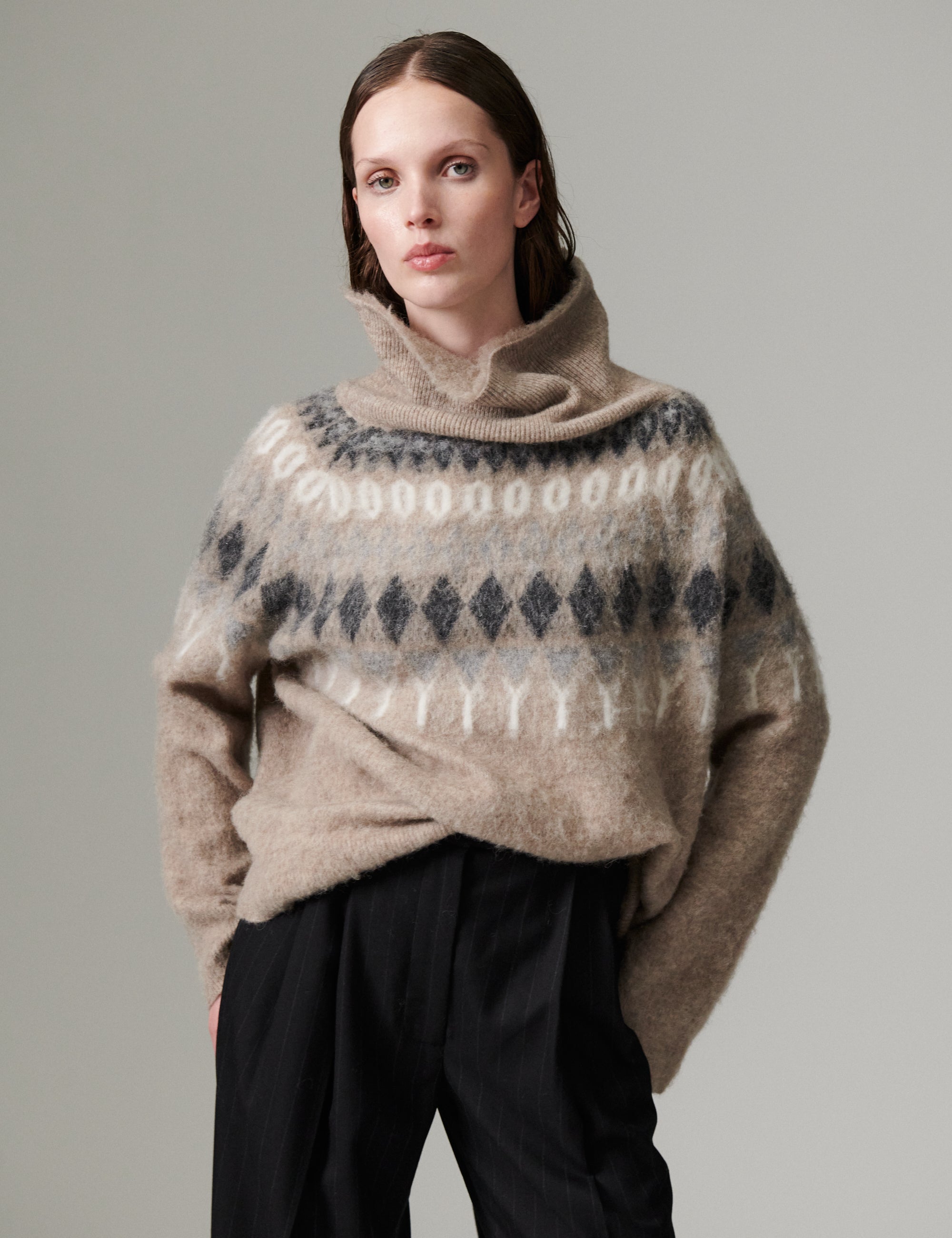 DAY Birger ét Mikkelsen DAYReidar - Cozy Days - Pullover Sweater 17023 Hazel