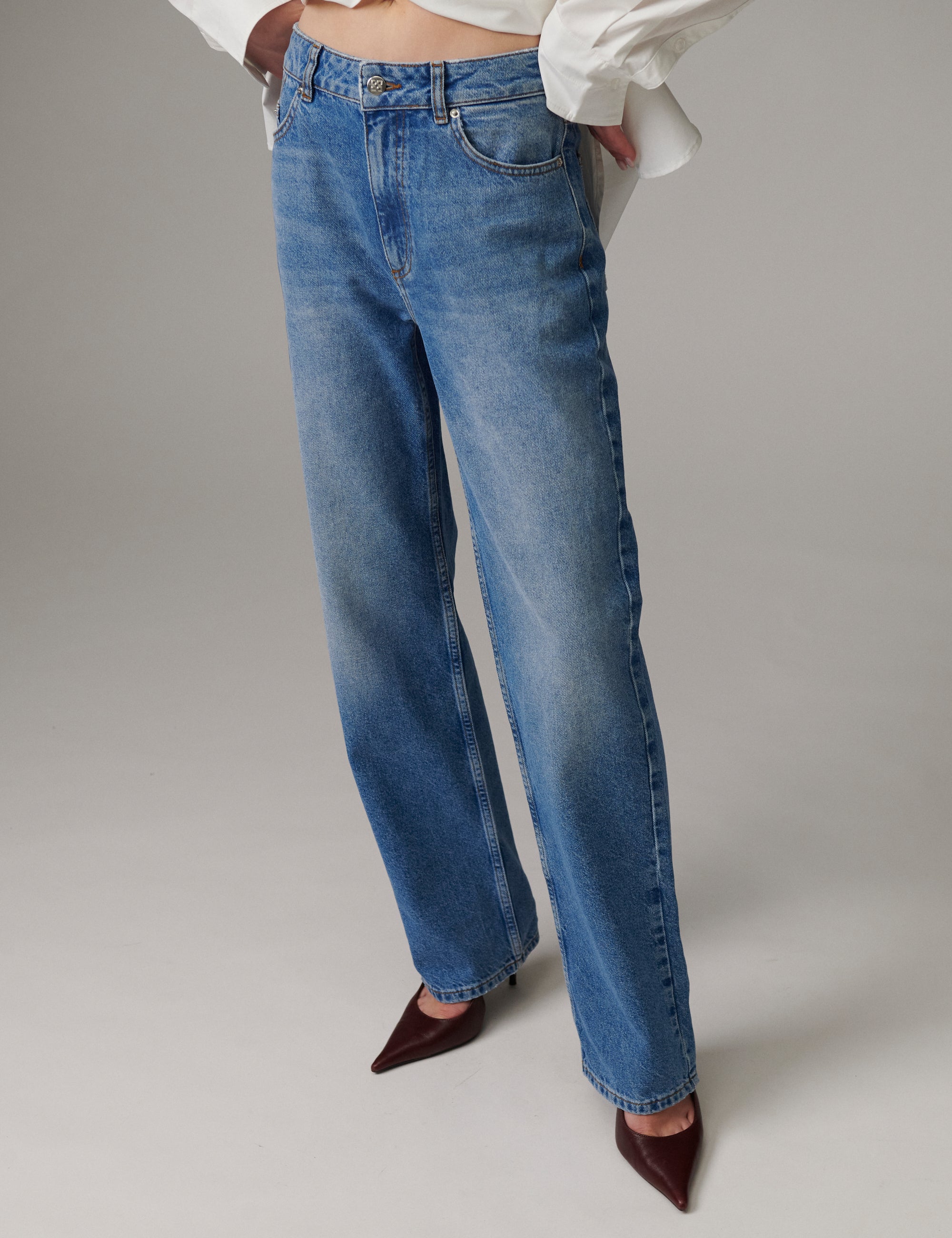 DAY Birger ét Mikkelsen DAYRiven - Soft Denim Structure Jeans 04112 Washed Blue