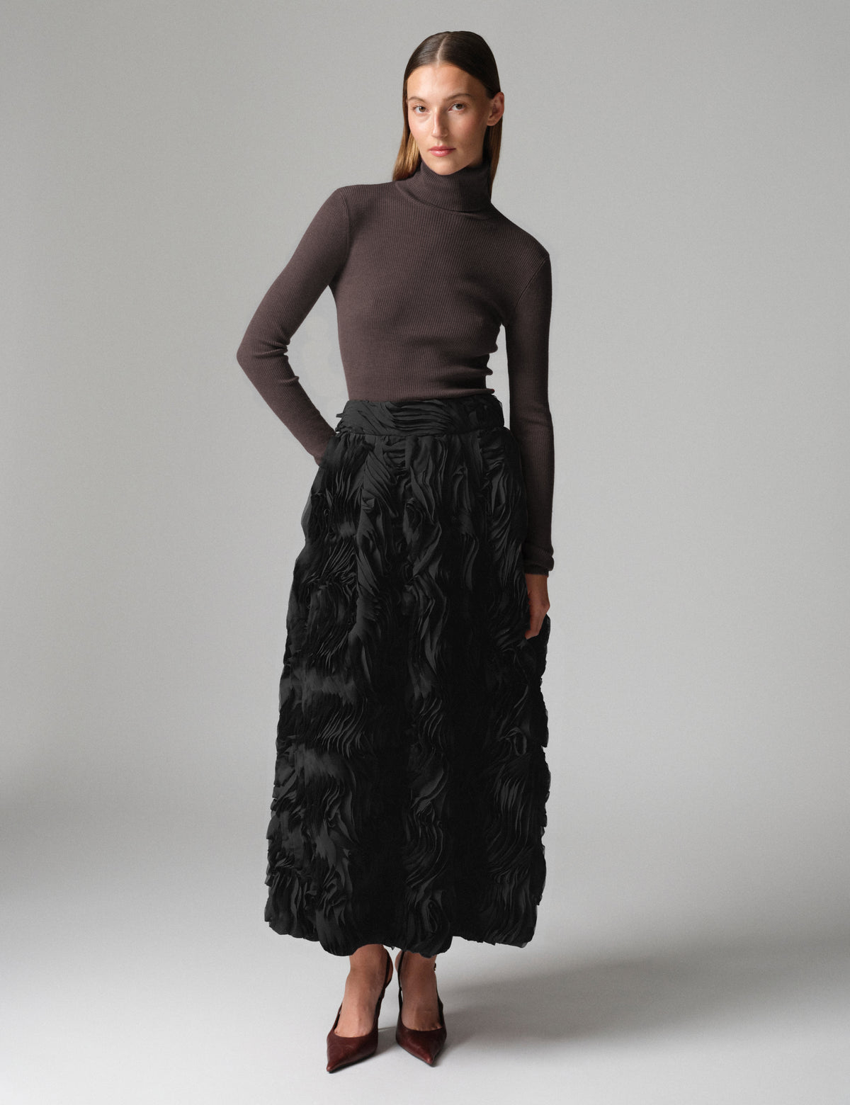 DAY Birger ét Mikkelsen DAYSierra - Daily Elements - Pullover Sweater 191110 CHOCOLATE PLUM