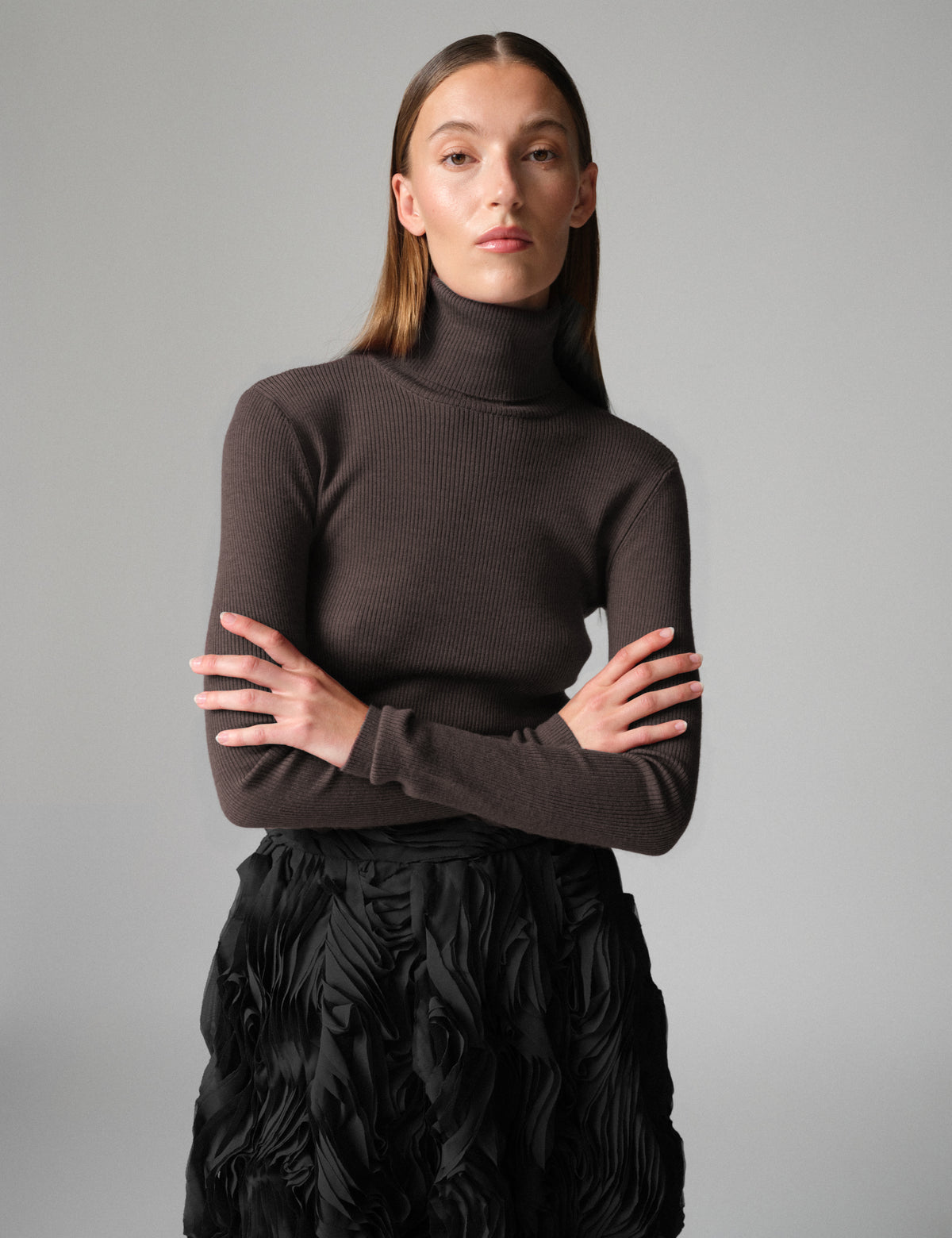DAY Birger ét Mikkelsen DAYSierra - Daily Elements - Pullover Sweater 191110 CHOCOLATE PLUM