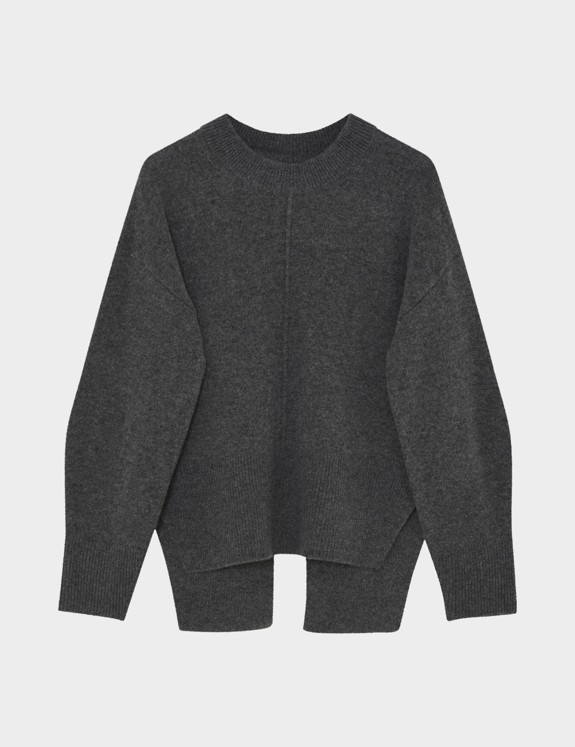 DAY Birger ét Mikkelsen DAYSindi - Soft Lamb - Pullover Sweater 500003 Dark Grey Melange