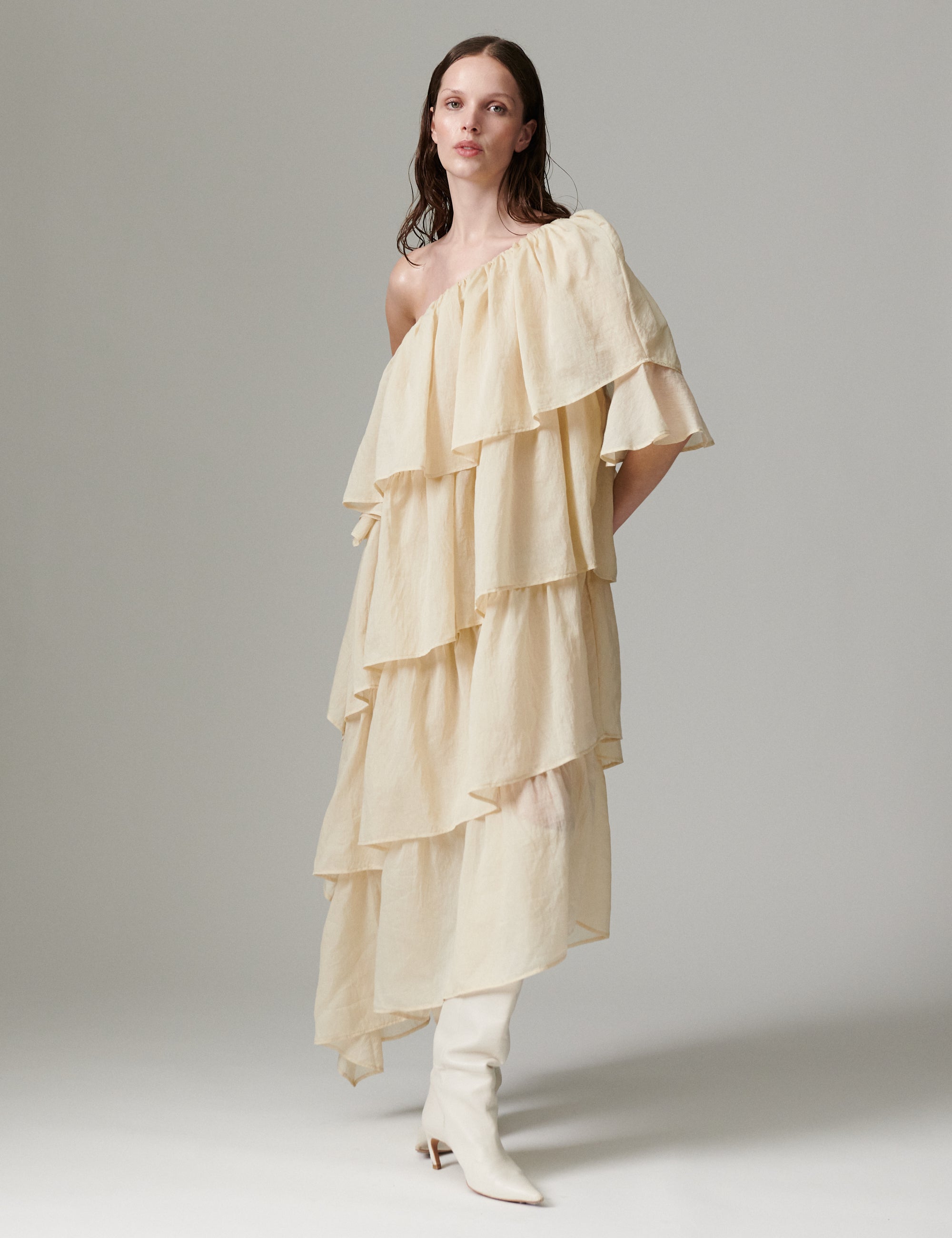 DAY Birger ét Mikkelsen DAYTobba - Linen Tento - Kjole Kjole 131105 BROWN RICE