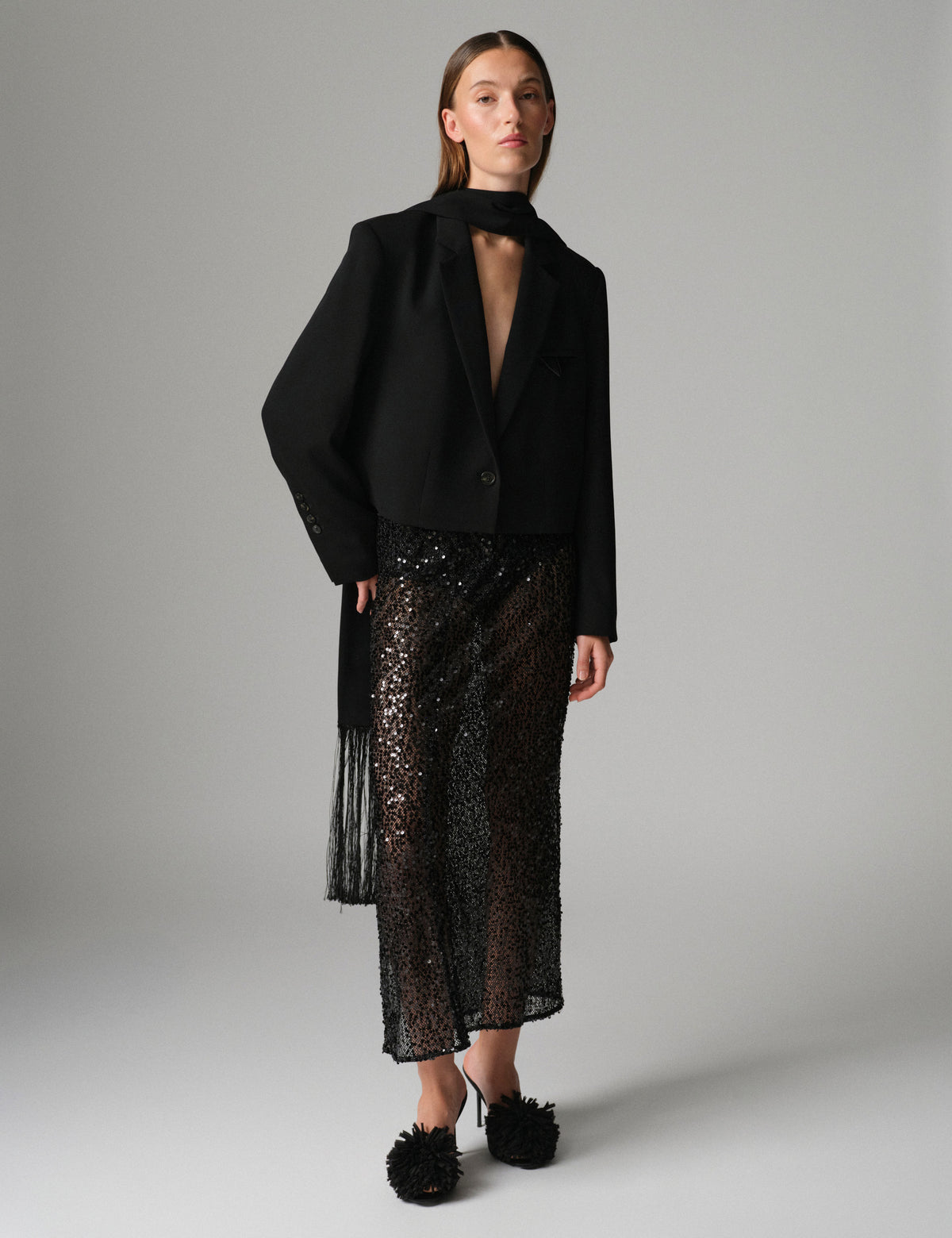 DAY Birger ét Mikkelsen DAYTulli - Shimmering Night - Nederdel Skirt 190303 Black