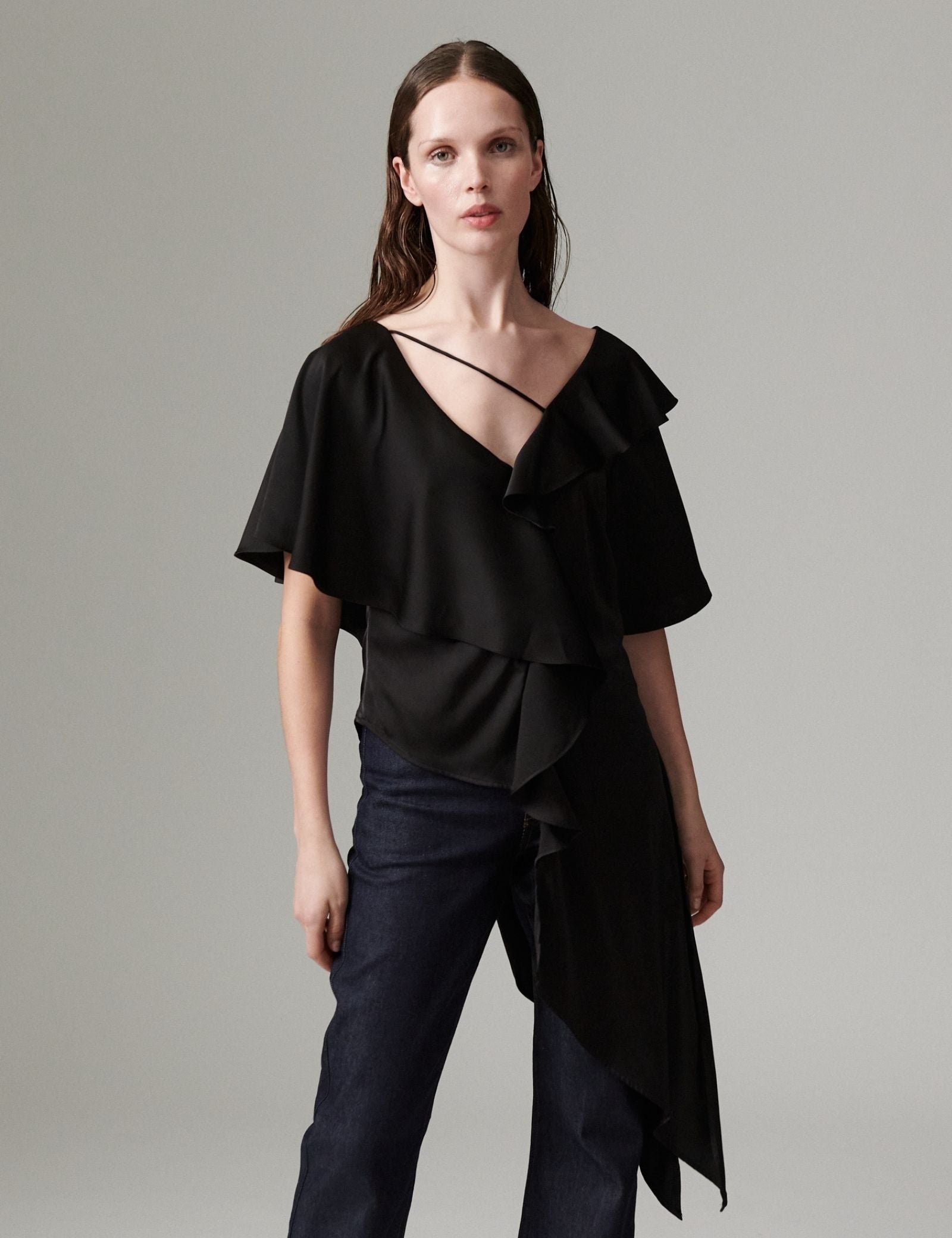 DAY Birger ét Mikkelsen DAYValor - Fluid Viscose Bluse 190303 Black