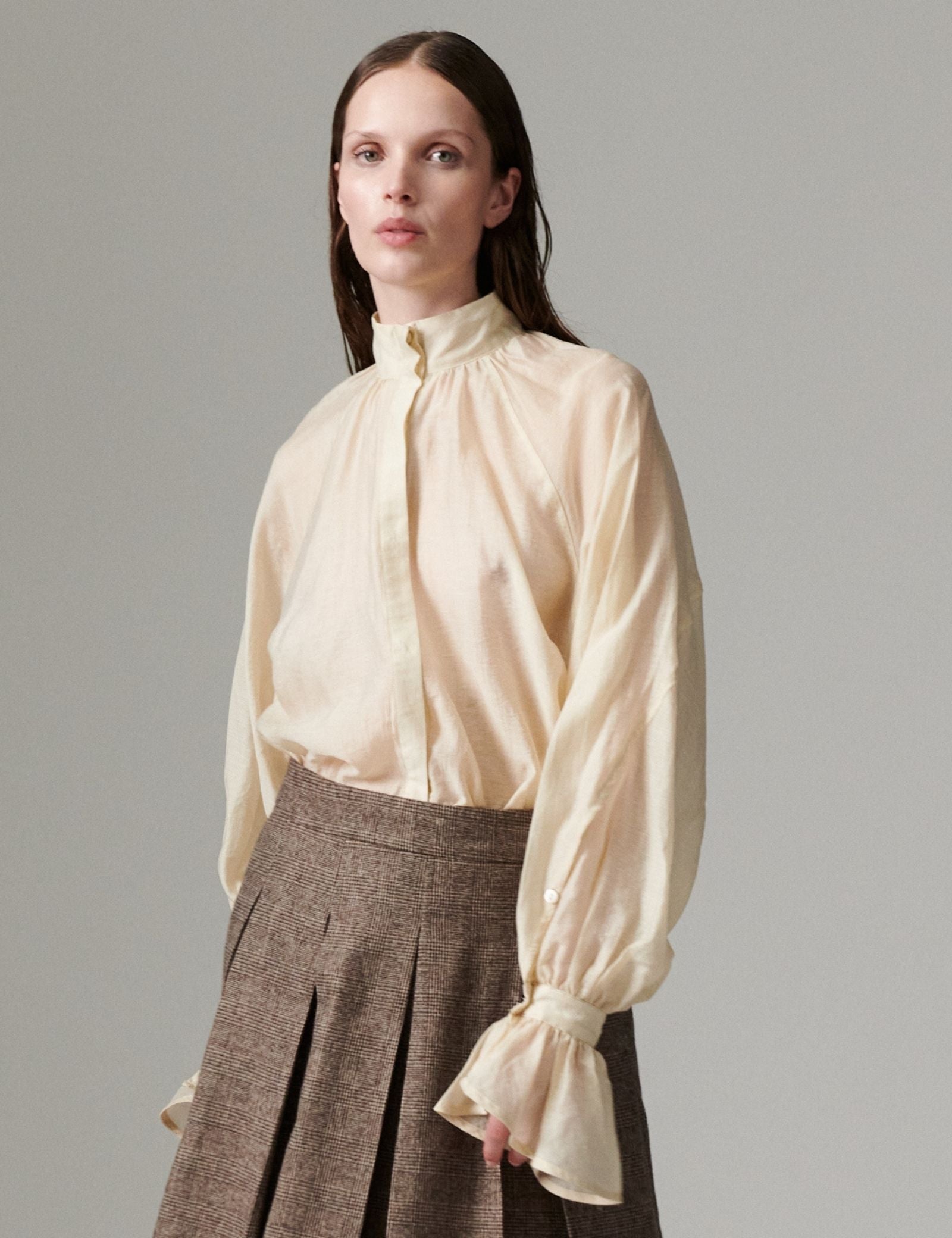 DAY Birger ét Mikkelsen DAYWayo - Linen Tento - Skjorte Bluse 131105 BROWN RICE