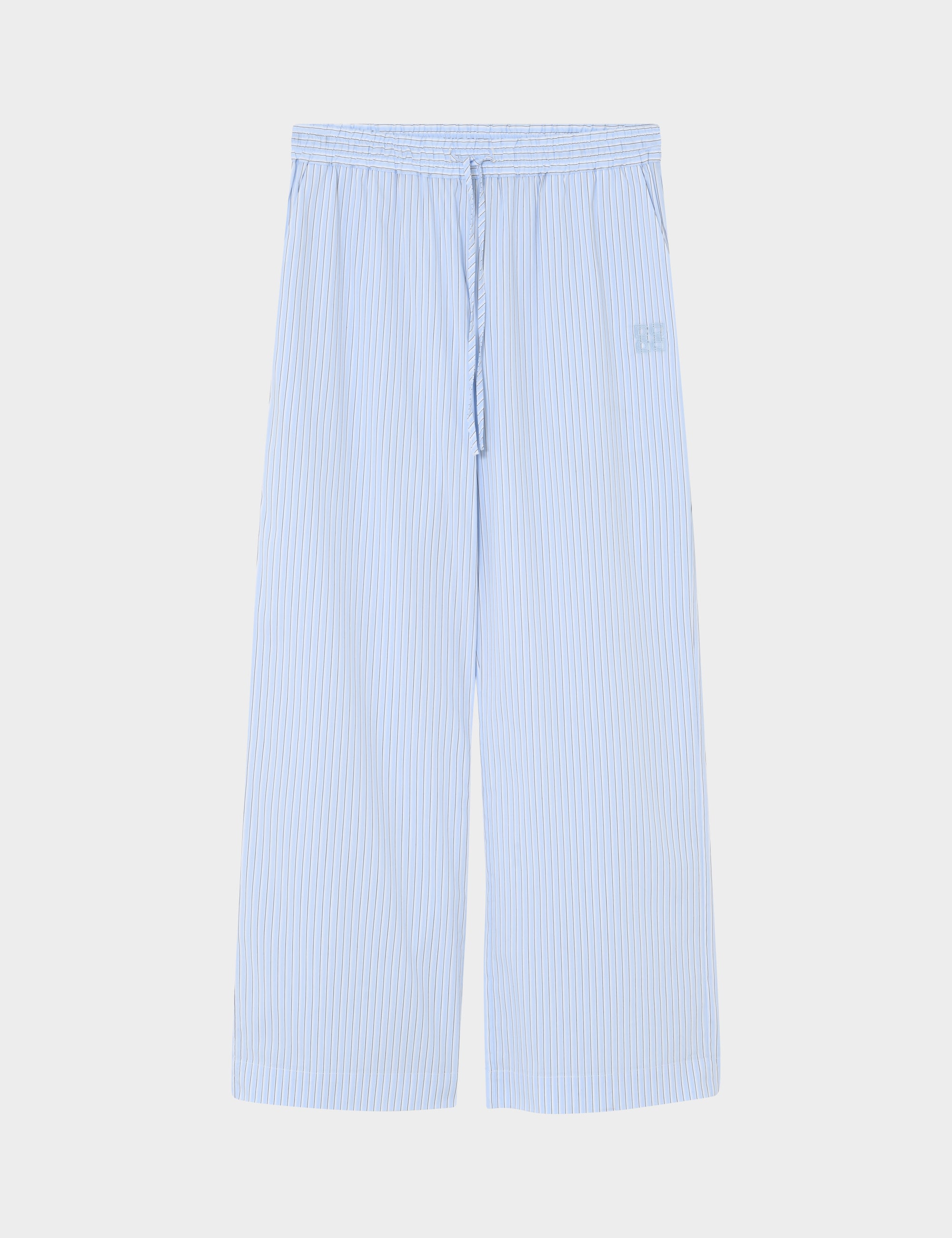 DAY Birger ét Mikkelsen DAYZena - Daylounge Stripe Bukser 154030 Chambray blue