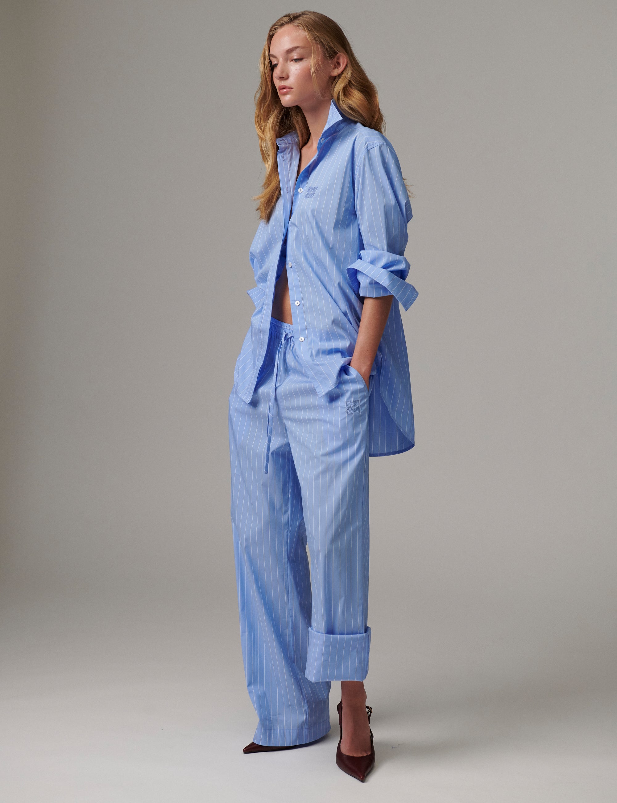DAY Birger ét Mikkelsen DAYZoe - Daylounge Stripe - Skjorte Shirts & Blouses 04110 Blue Stripe
