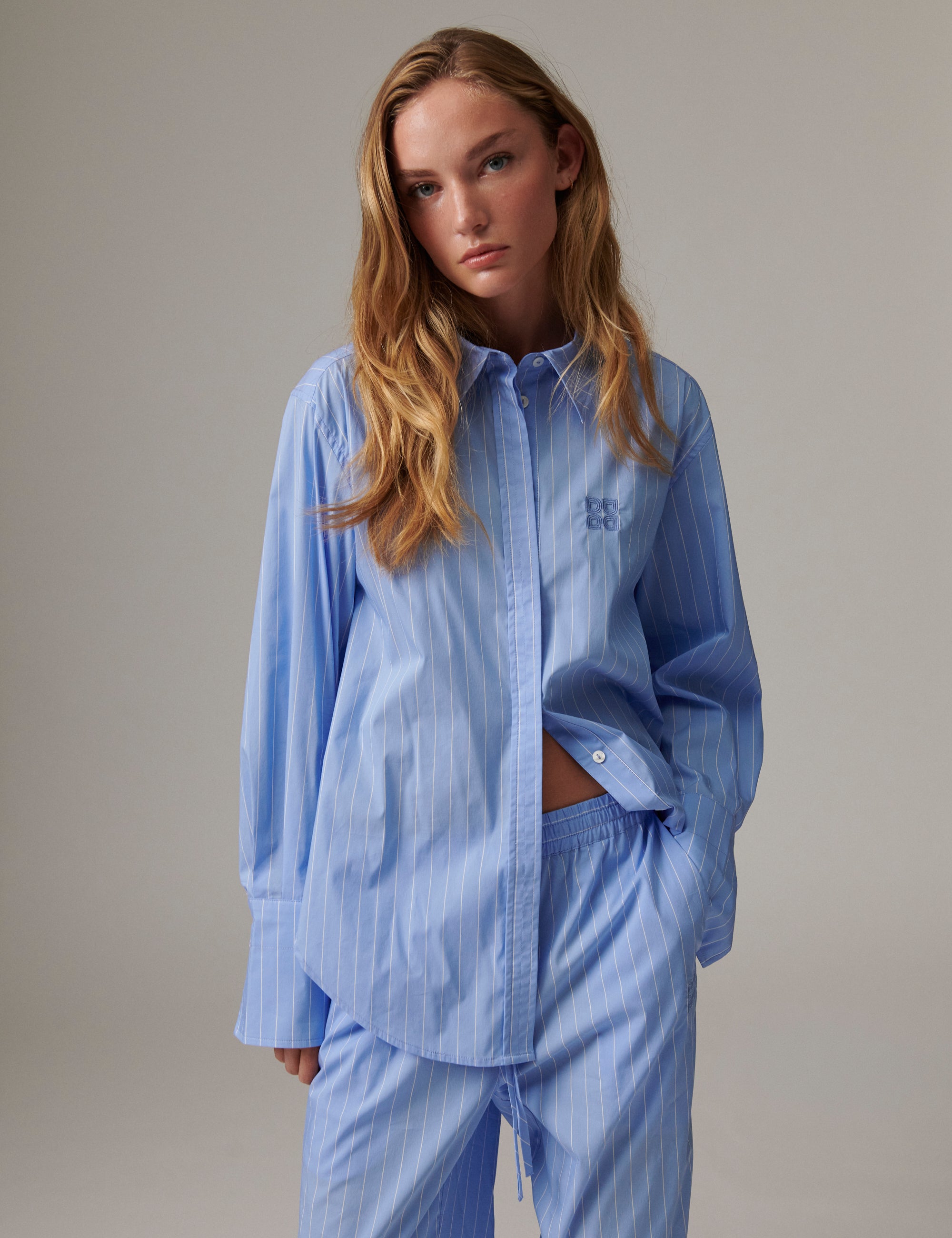 DAY Birger ét Mikkelsen DAYZoe - Daylounge Stripe - Skjorte Shirts & Blouses 04110 Blue Stripe