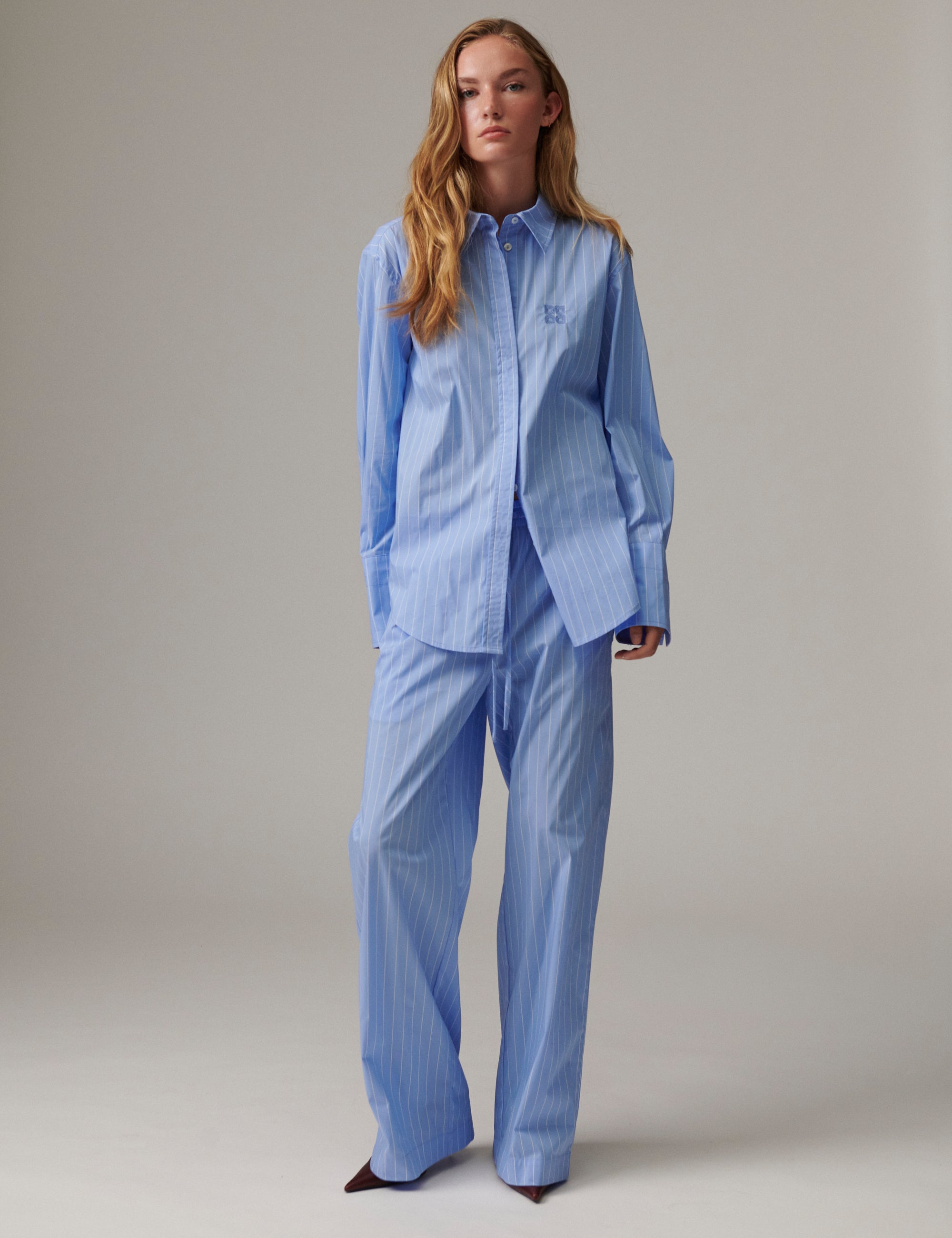 DAY Birger ét Mikkelsen DAYZoe - Daylounge Stripe - Skjorte Shirts & Blouses 04110 Blue Stripe