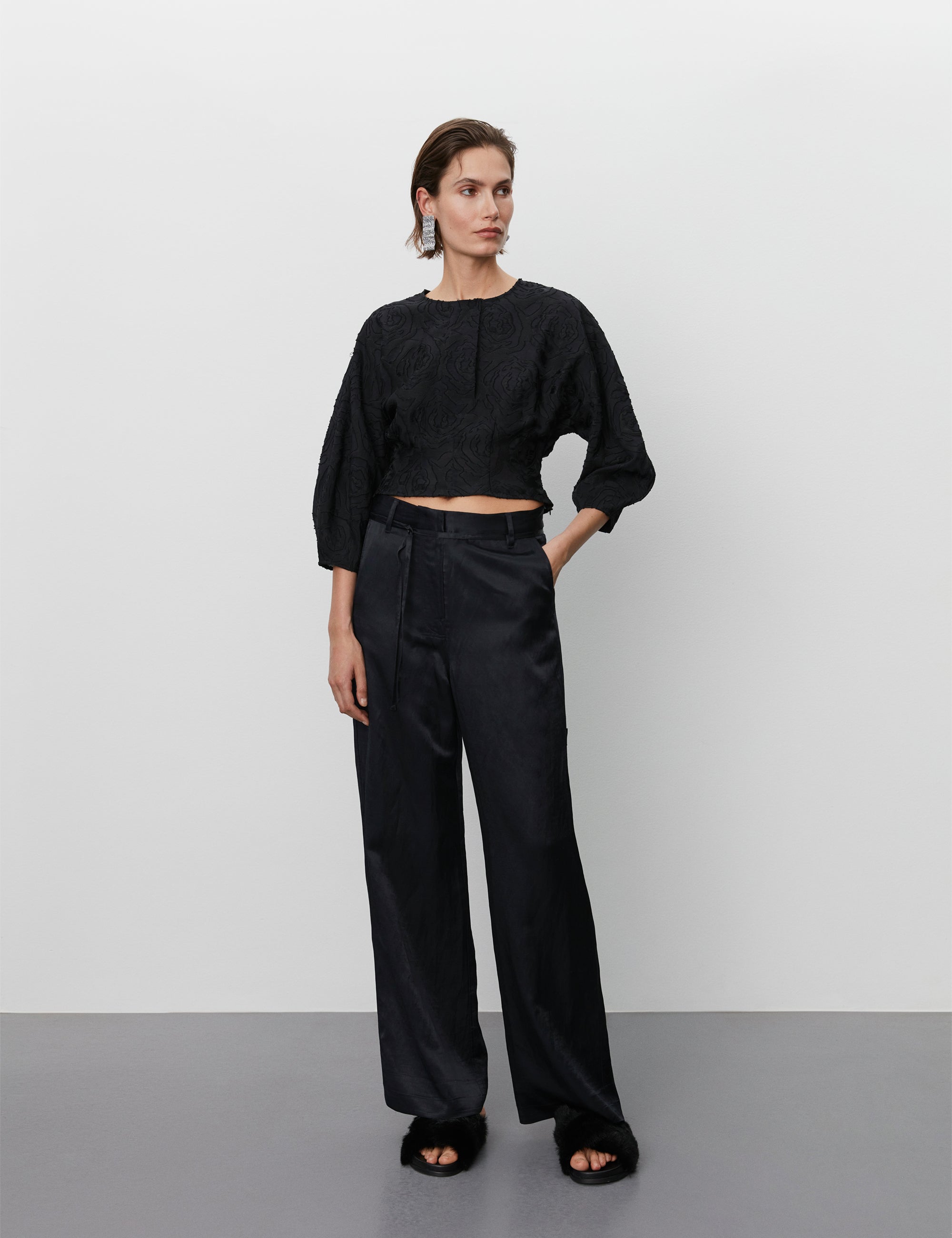 DAY Birger ét Mikkelsen David - High Shine Blend RD Bukser 190303 BLACK