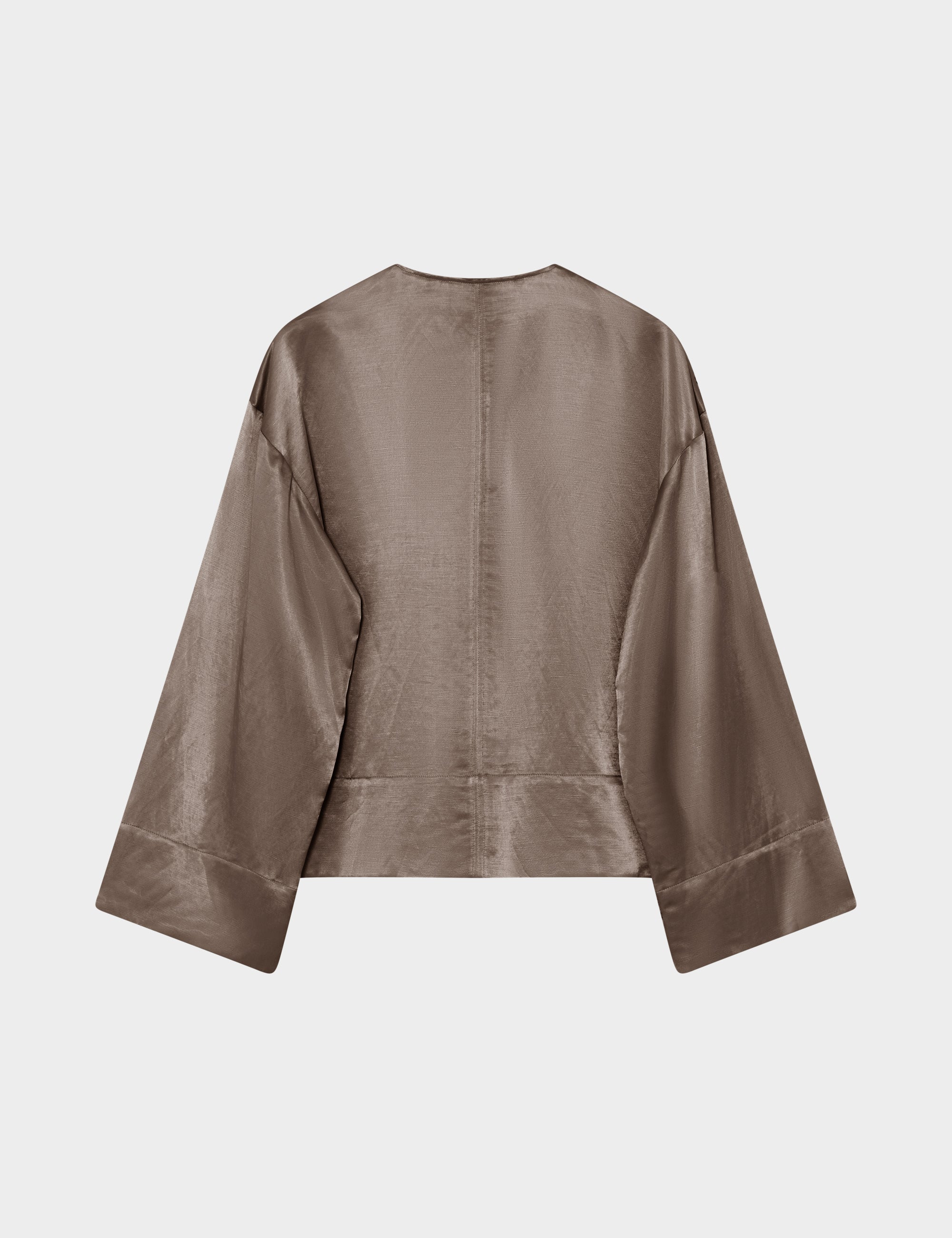 DAY Birger ét Mikkelsen Davies - High shine blend Shirts & Blouses 190809. CHOCOLATE CHIP