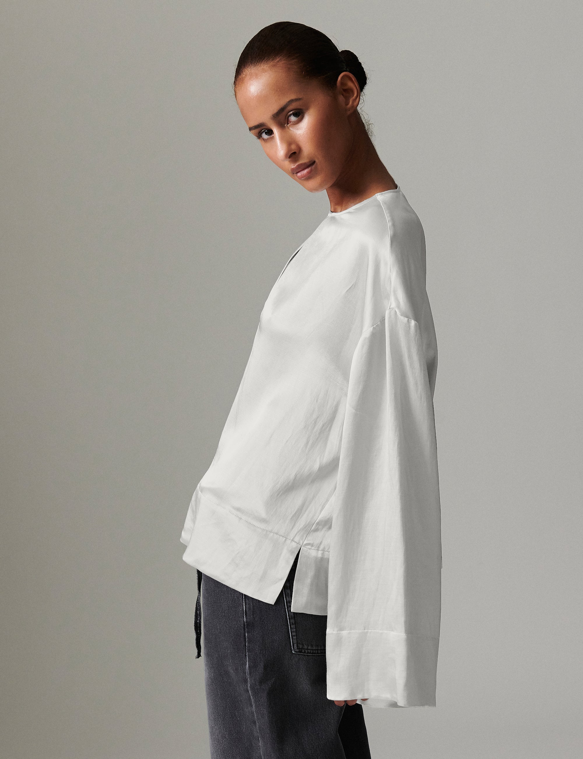 DAY Birger ét Mikkelsen Davies - Silky Touch - Bluse Bluse 110605 Jet Stream
