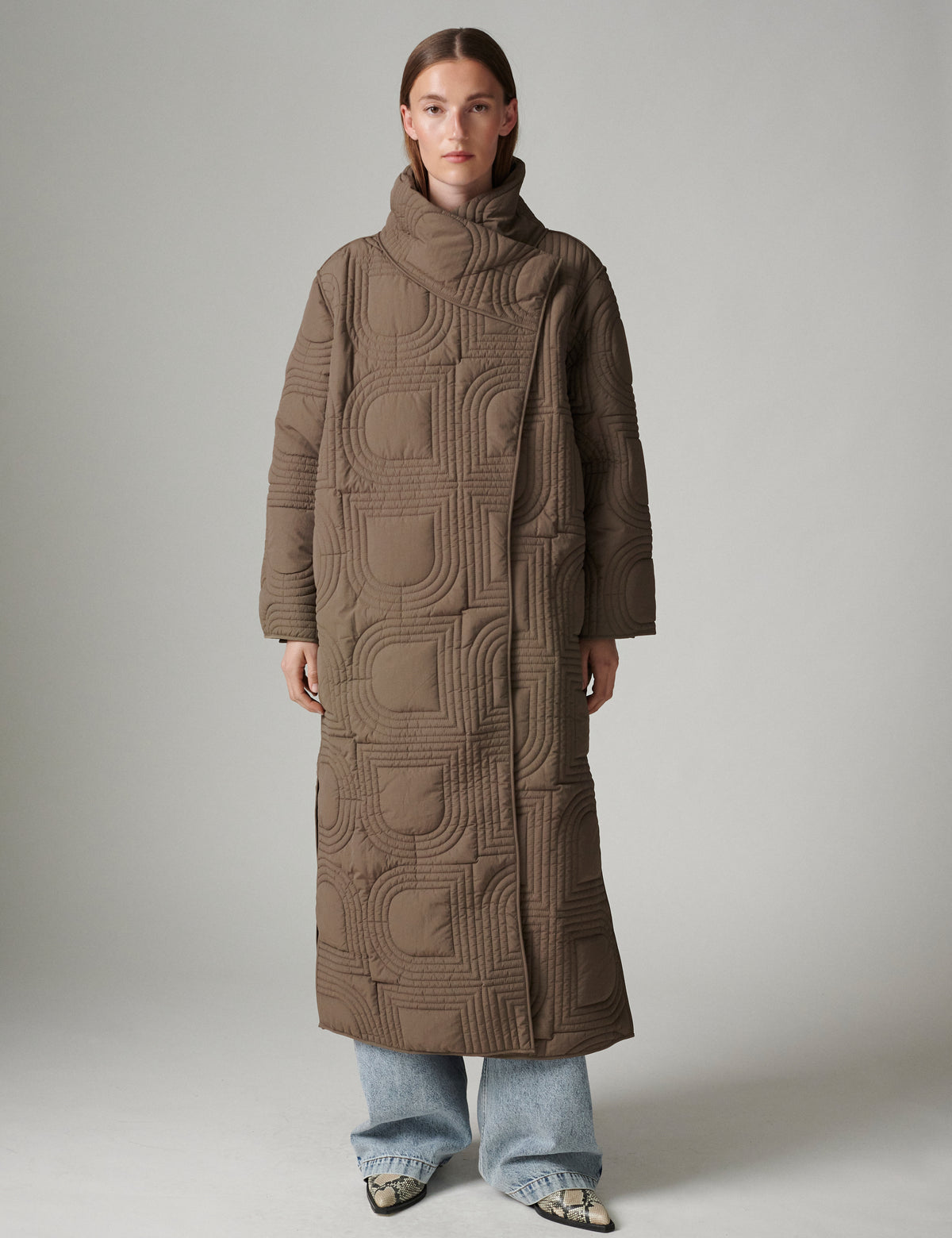 DAY Birger ét Mikkelsen DayAdjo - Rhombus quilt - Frakke Frakke 500125 WALNUT
