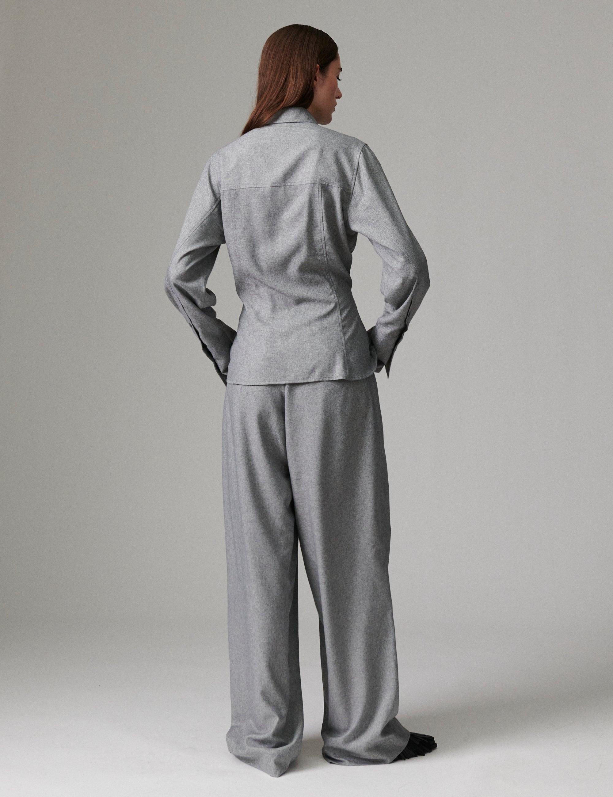 DAY Birger ét Mikkelsen Domi - Corporate Day - Bluse Bluse 500006 Medium Grey Melange